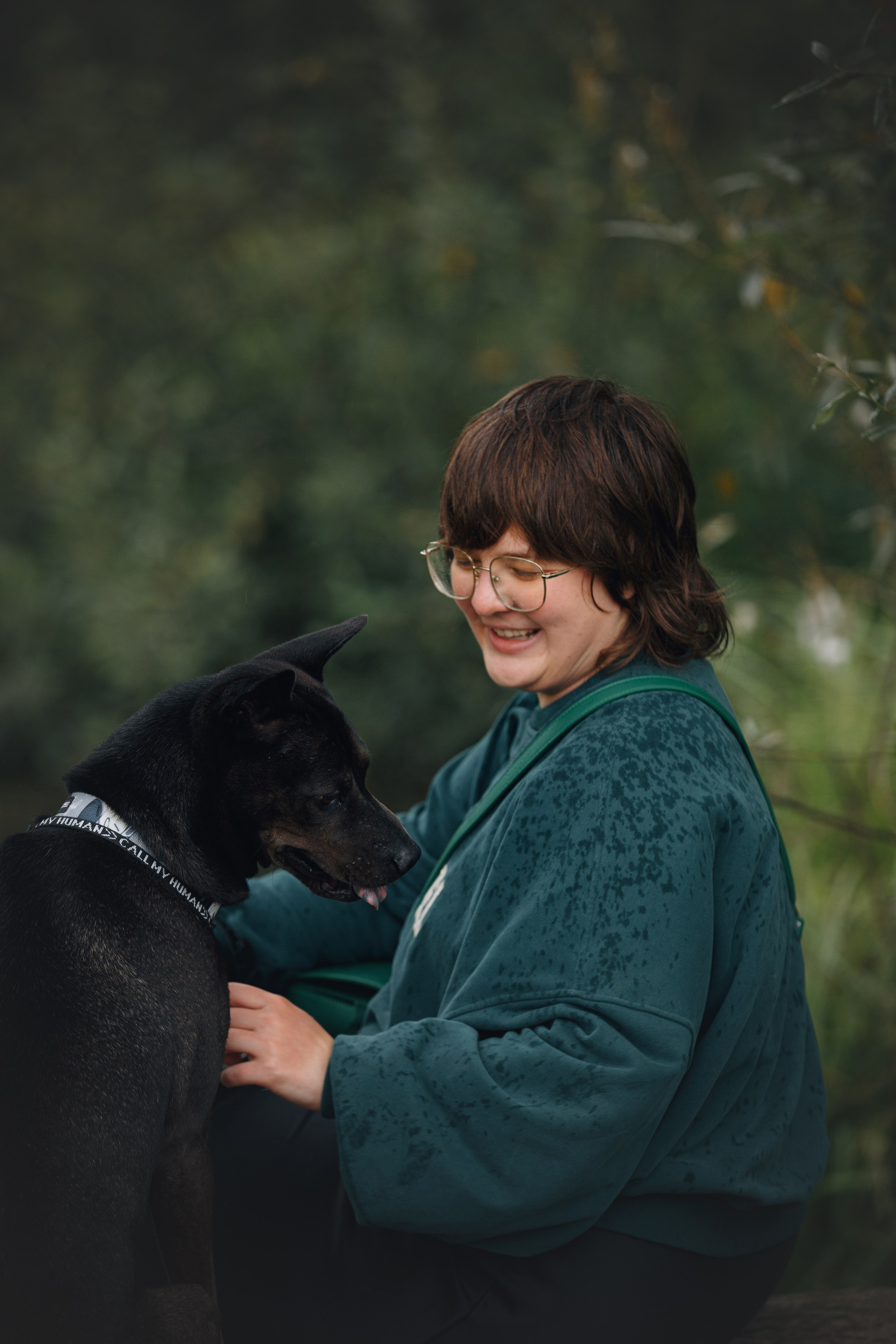 Рэкс, Лена и Вова в Мещерском. Фотограф анималист Кристина Карпова, Москва