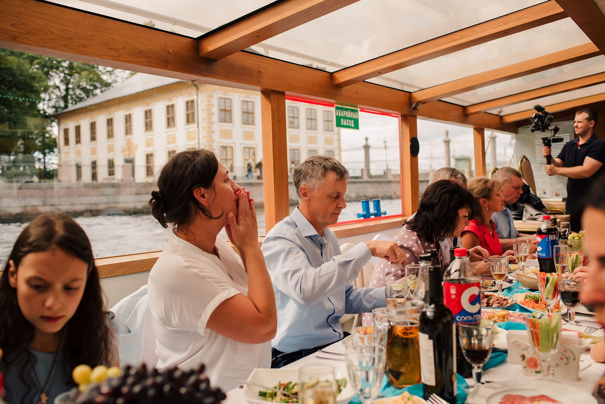 Юля и Андрей. Банкет на воде. Семейный и Свадебный фотограф. Санкт-Петербург. Пушкин