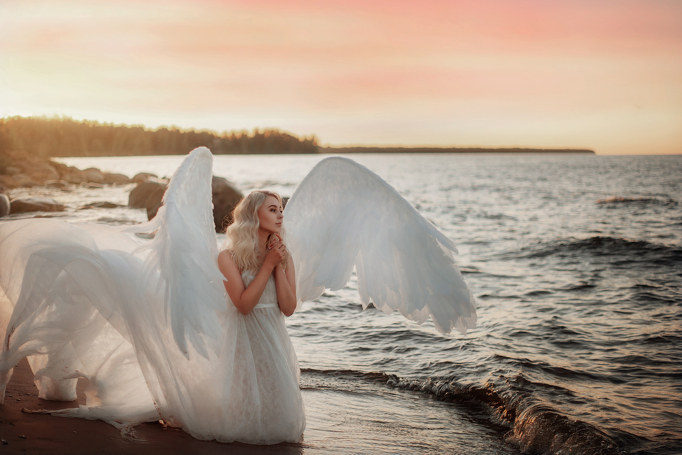Фотосессия в образе ангела для Анастасии. Фотограф в Санкт-Петербурге и Ленинградской области Катя Нугу