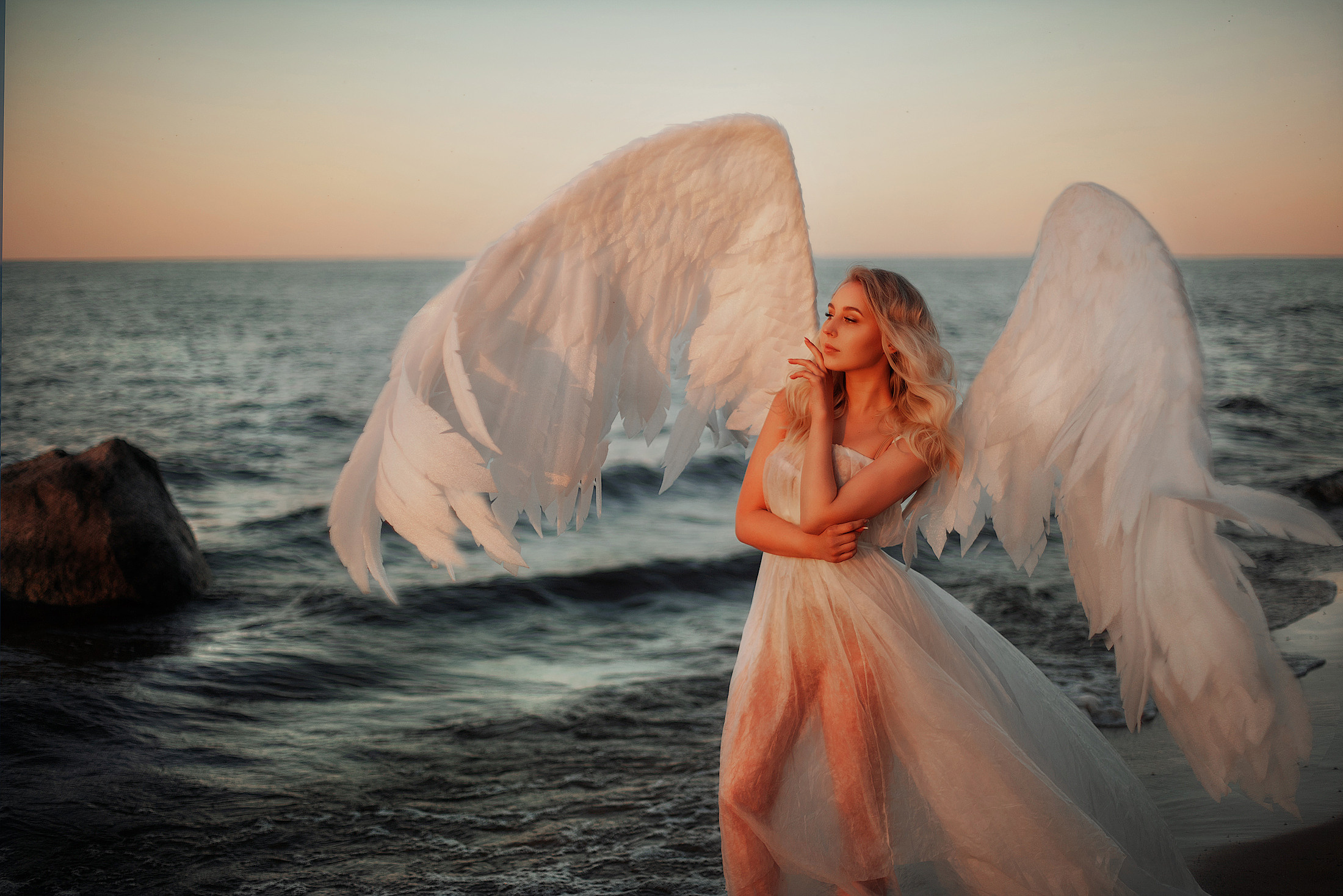 Фотосессия в образе ангела для Анастасии. Фотограф в Санкт-Петербурге и Ленинградской области Катя Нугу