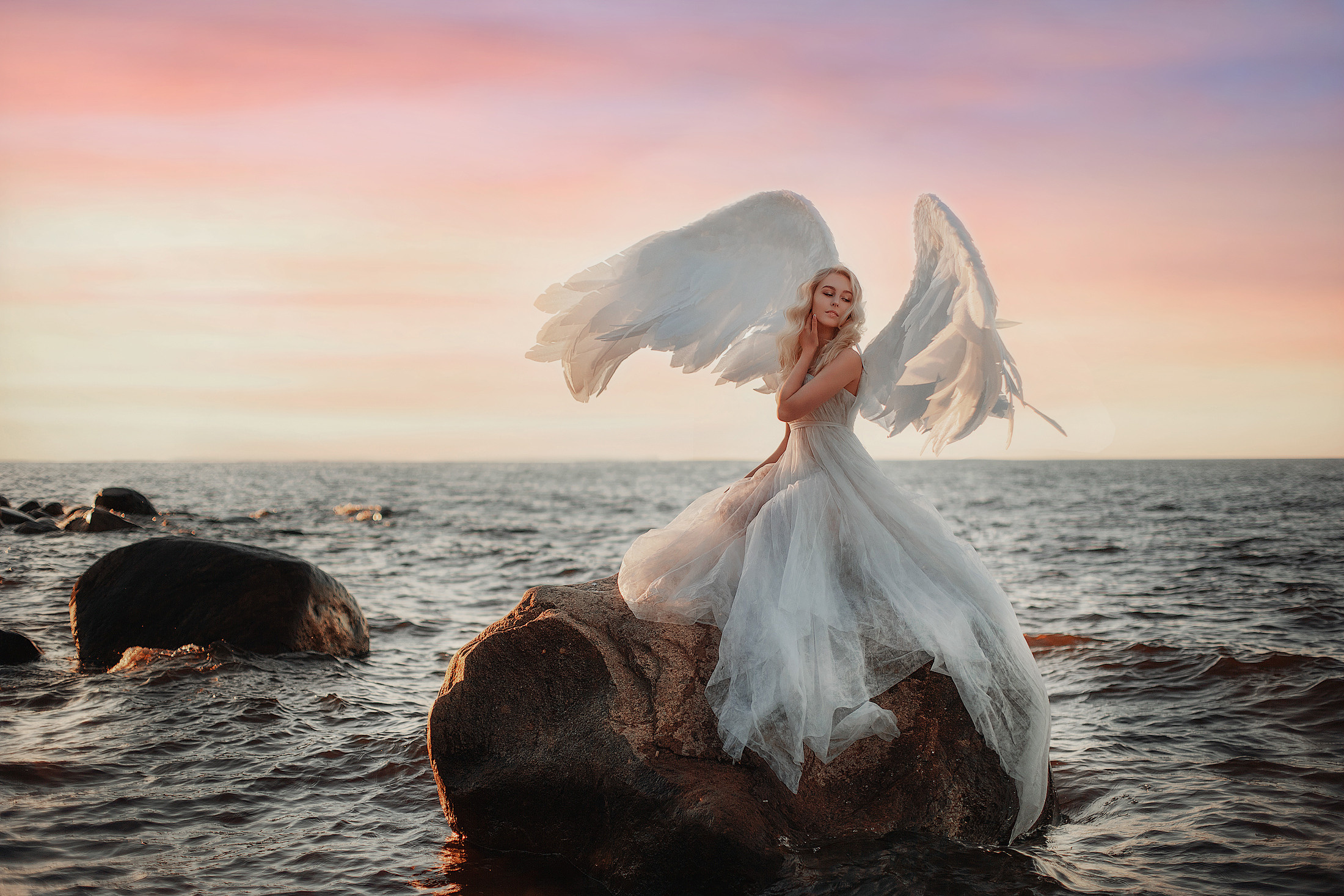 Фотосессия в образе ангела для Анастасии. Фотограф в Санкт-Петербурге и Ленинградской области Катя Нугу