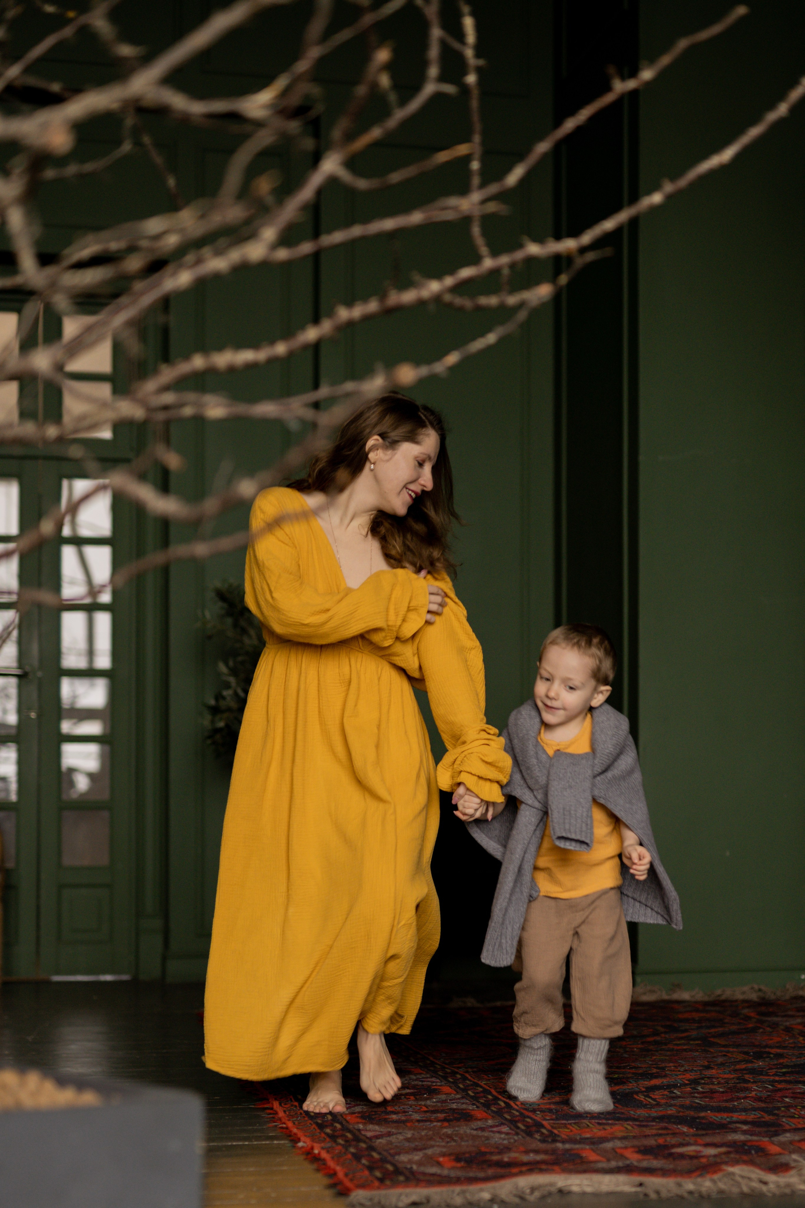 Татьяна и Миша в студии. Фотограф грудного вскармливания в Москве Екатерина