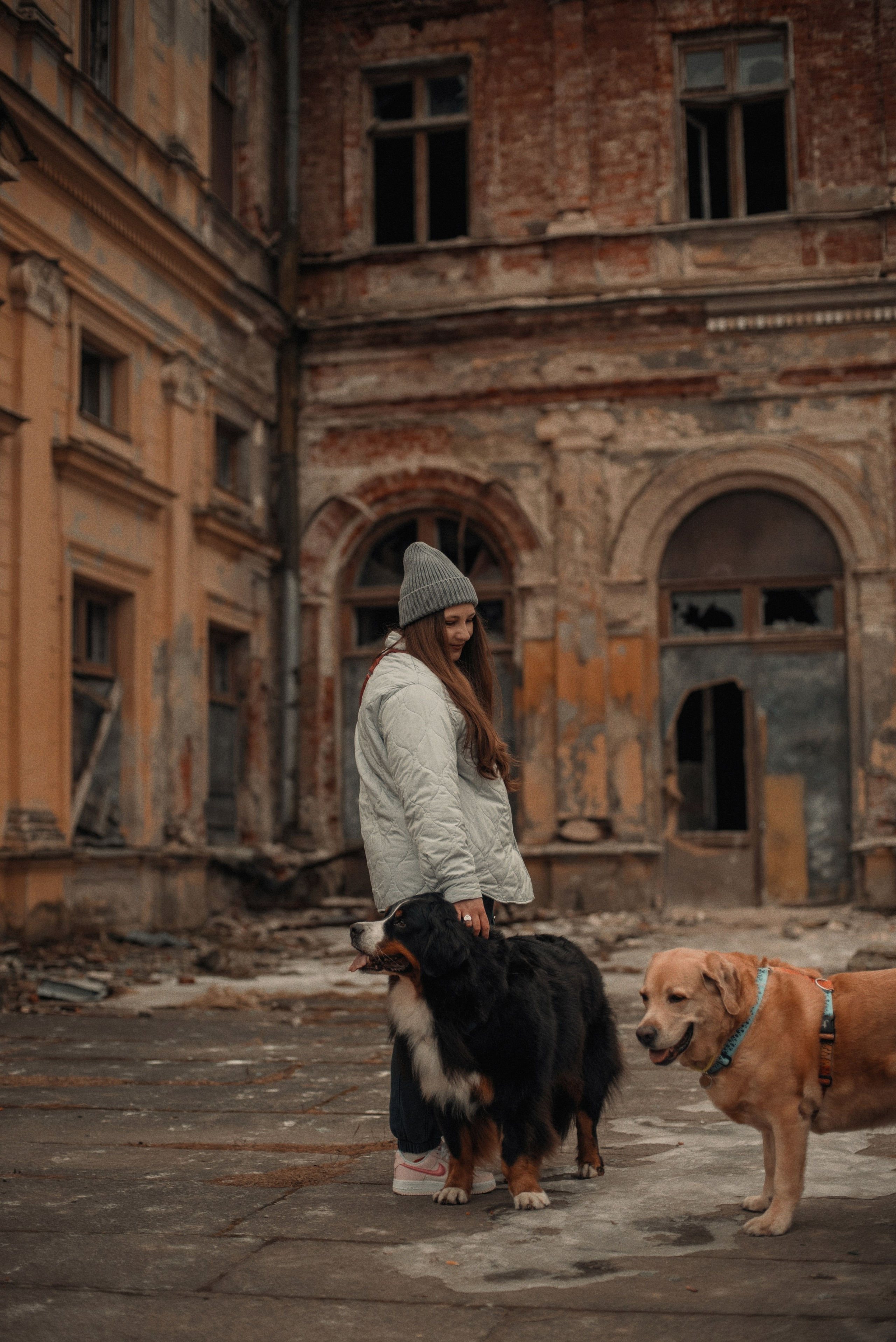 Прогулка: берн Пума, Фрэнк и Юля в Питере. Портфолио