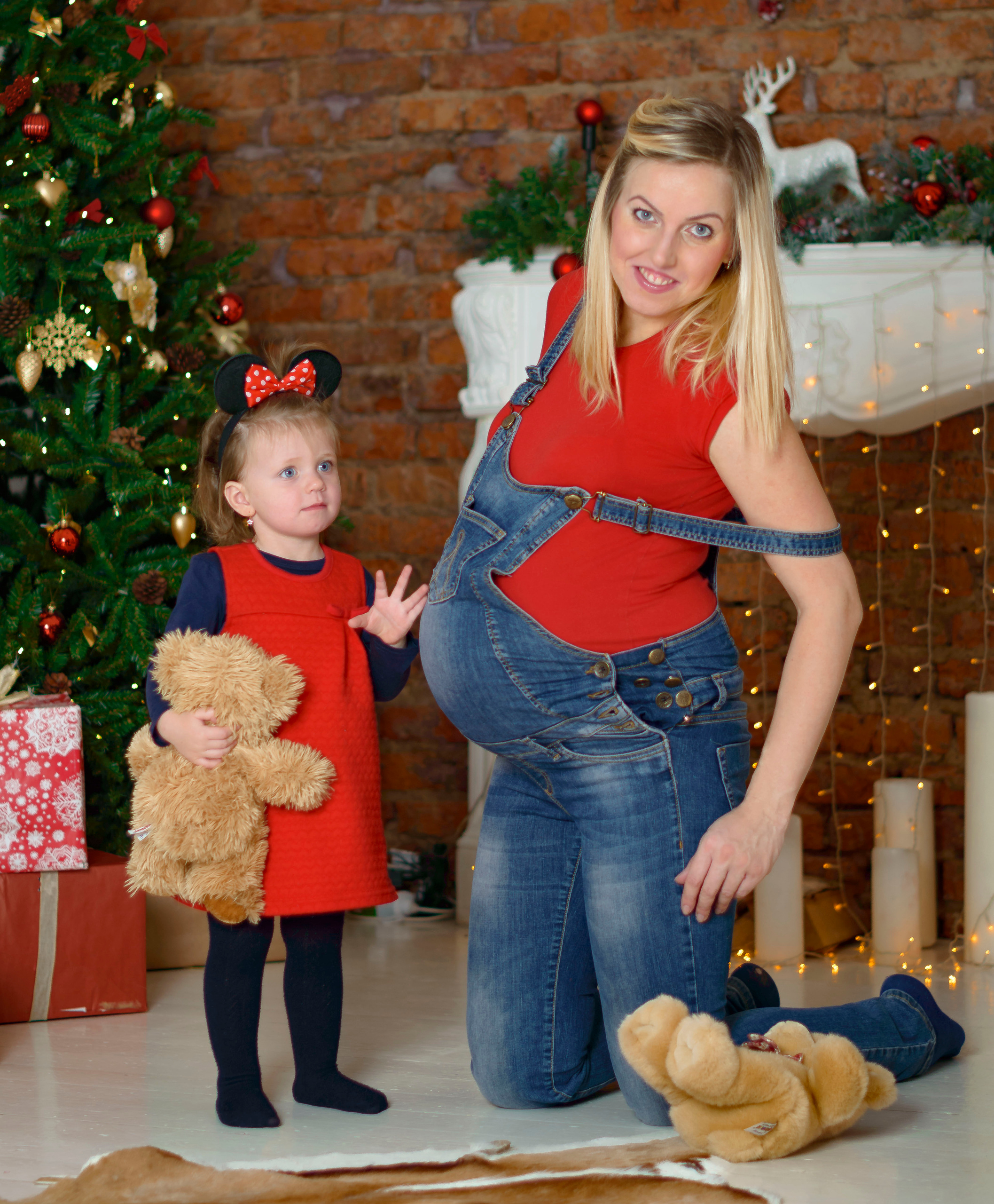 Новый Год Аня+маляш. Кристина Кудрявцева Фотограф в Москве