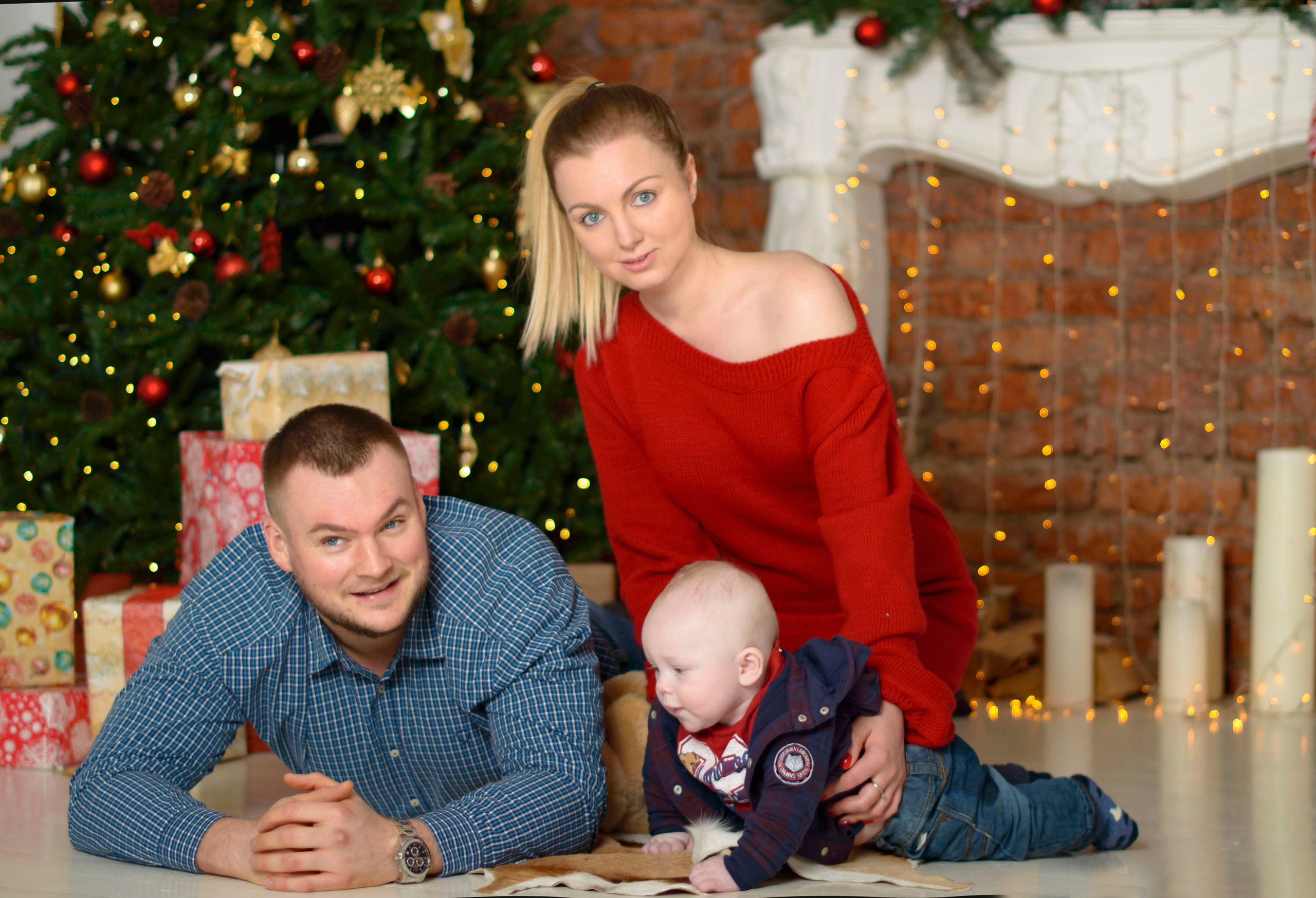 Новый Год О'Студиос Семья. Кристина Кудрявцева Фотограф в Москве