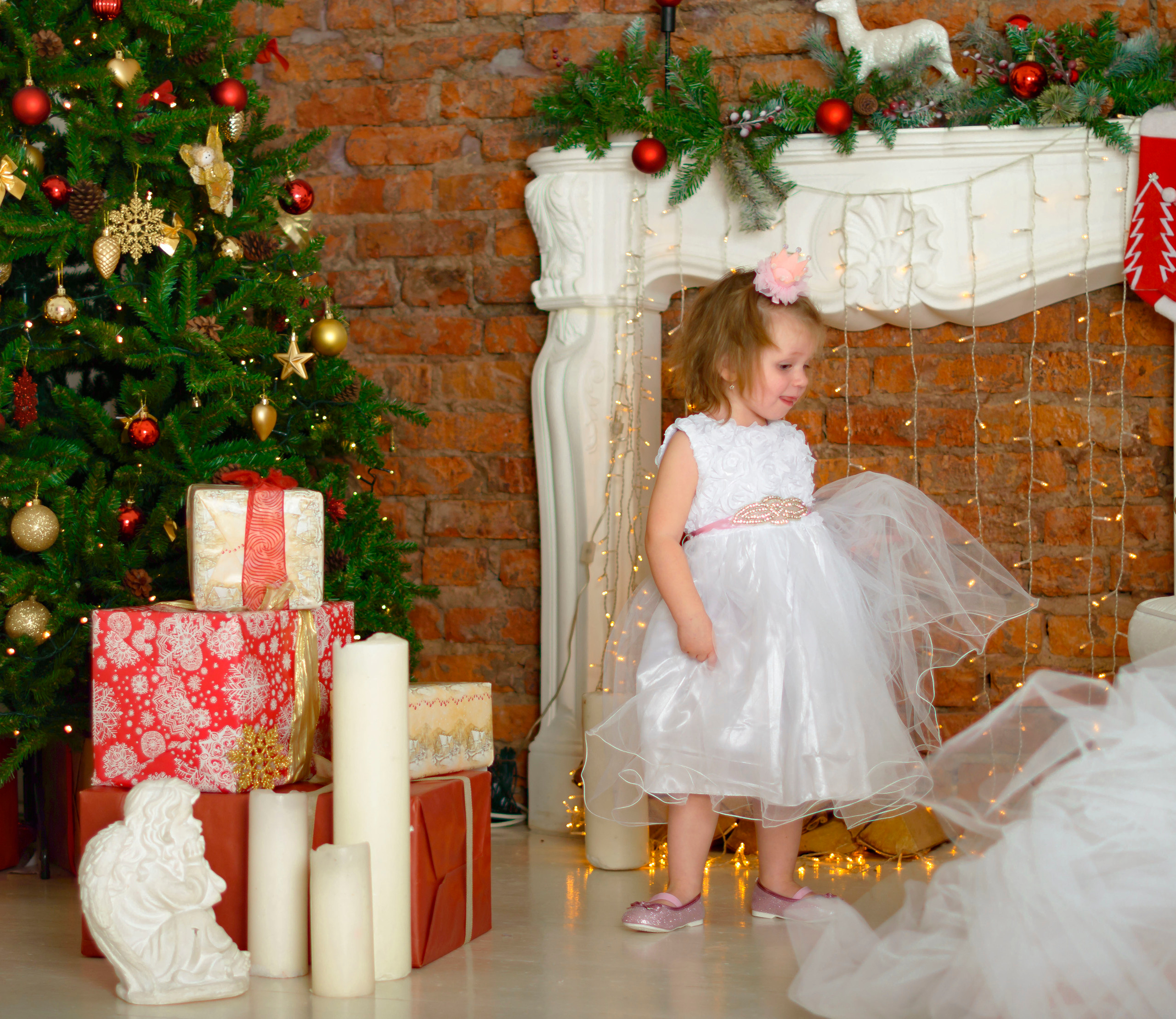 Новый Год Аня+маляш. Кристина Кудрявцева Фотограф в Москве