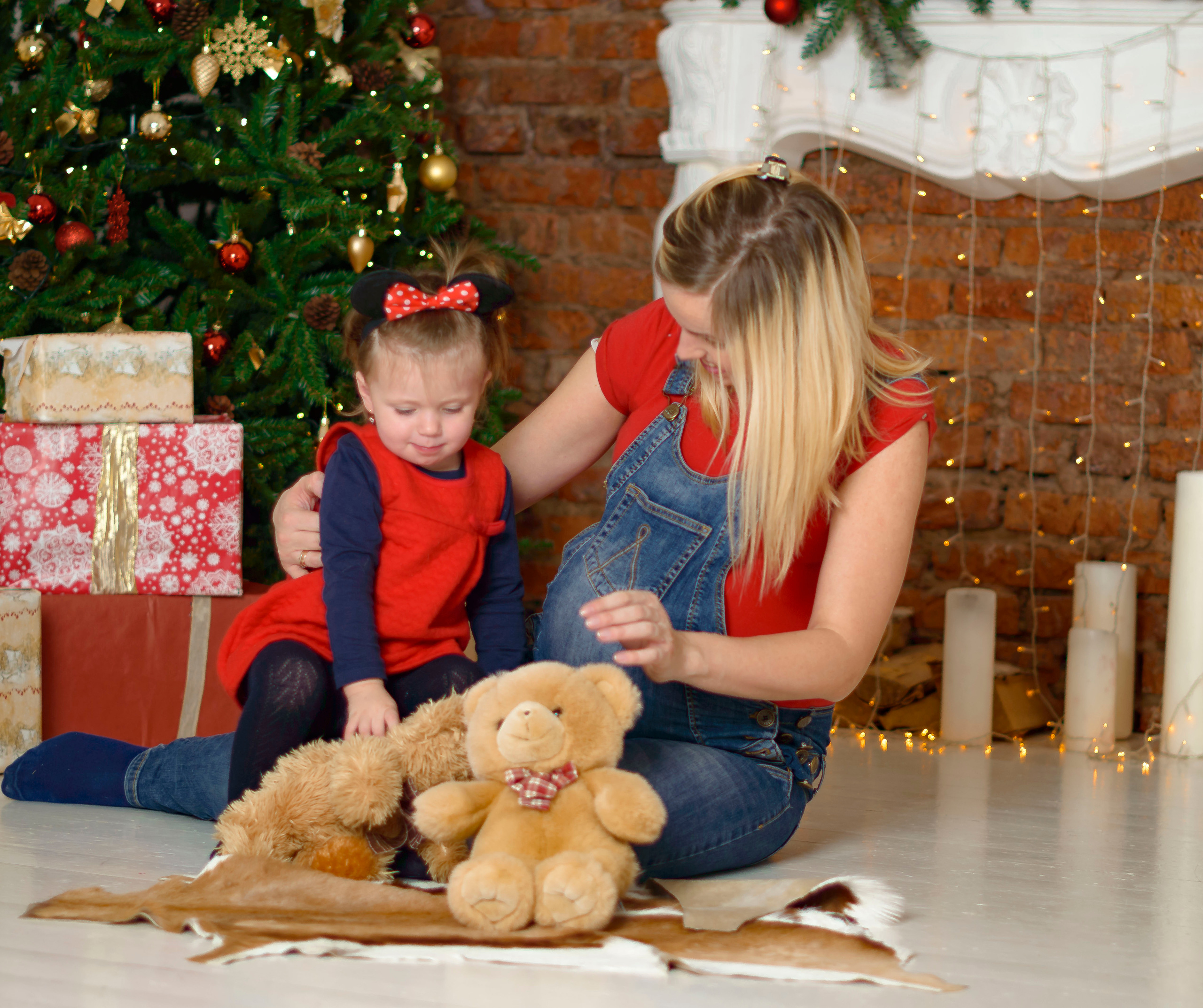 Новый Год Аня+маляш. Кристина Кудрявцева Фотограф в Москве