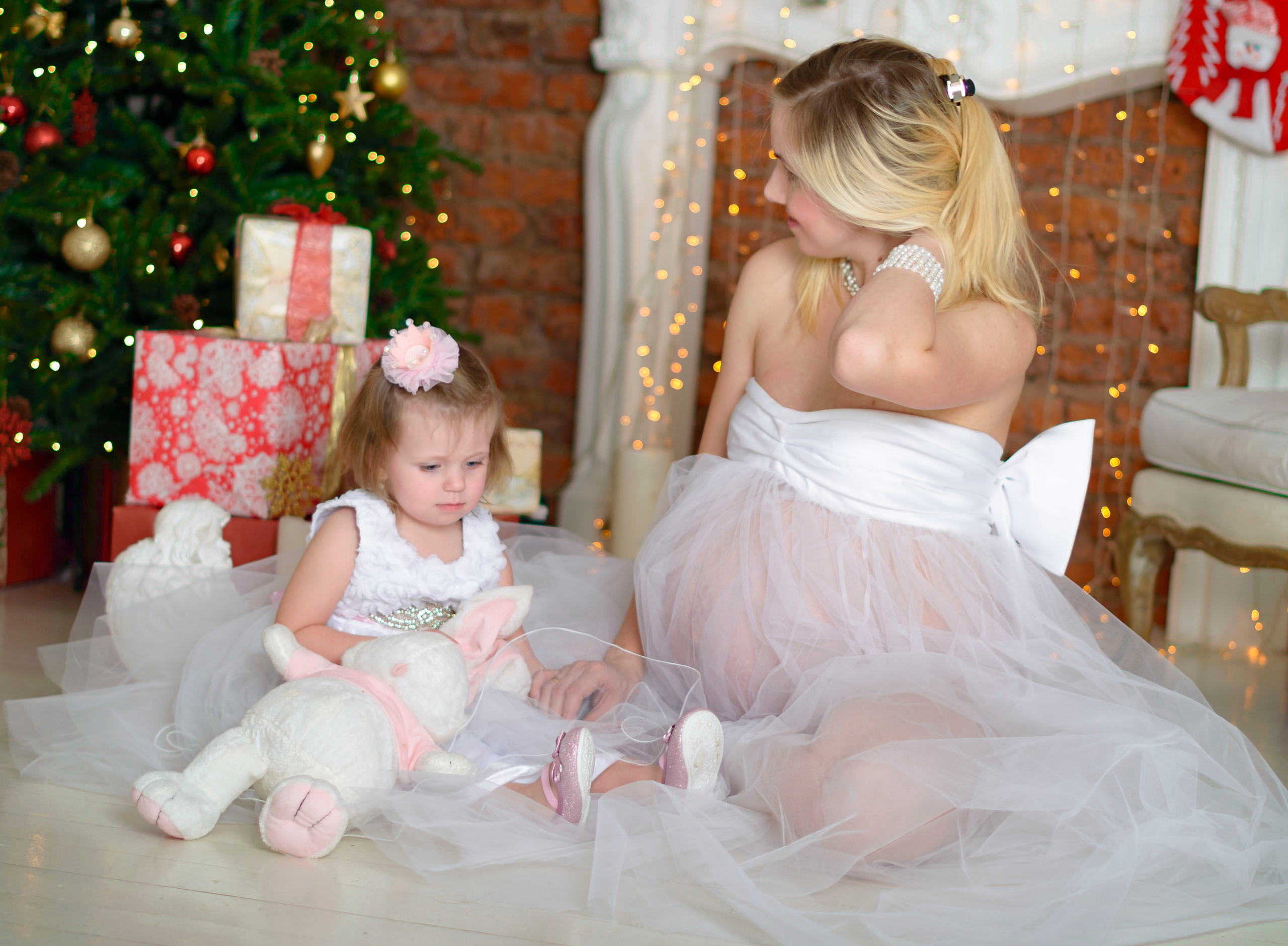 Новый Год Аня+маляш. Кристина Кудрявцева Фотограф в Москве