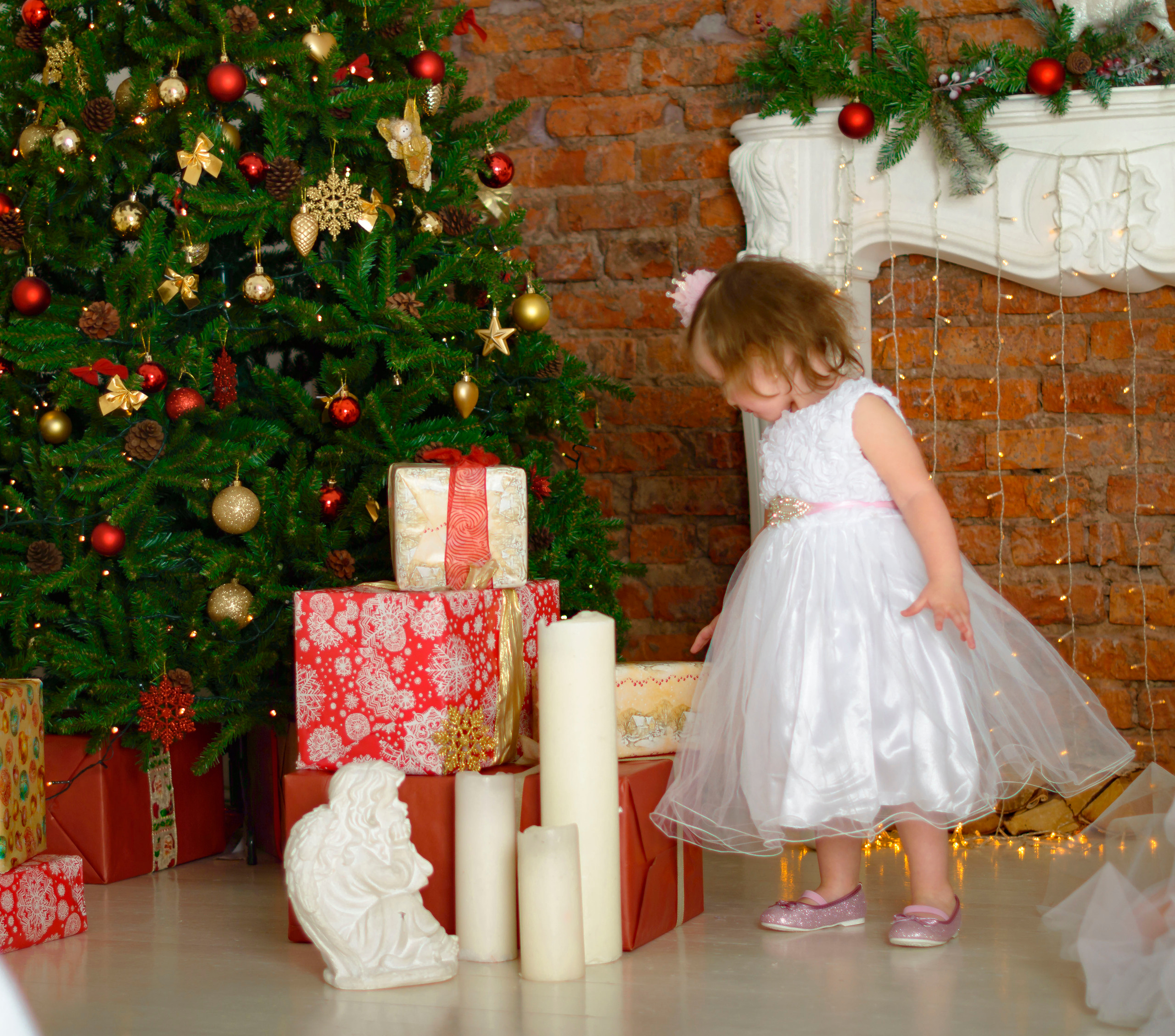 Новый Год Аня+маляш. Кристина Кудрявцева Фотограф в Москве