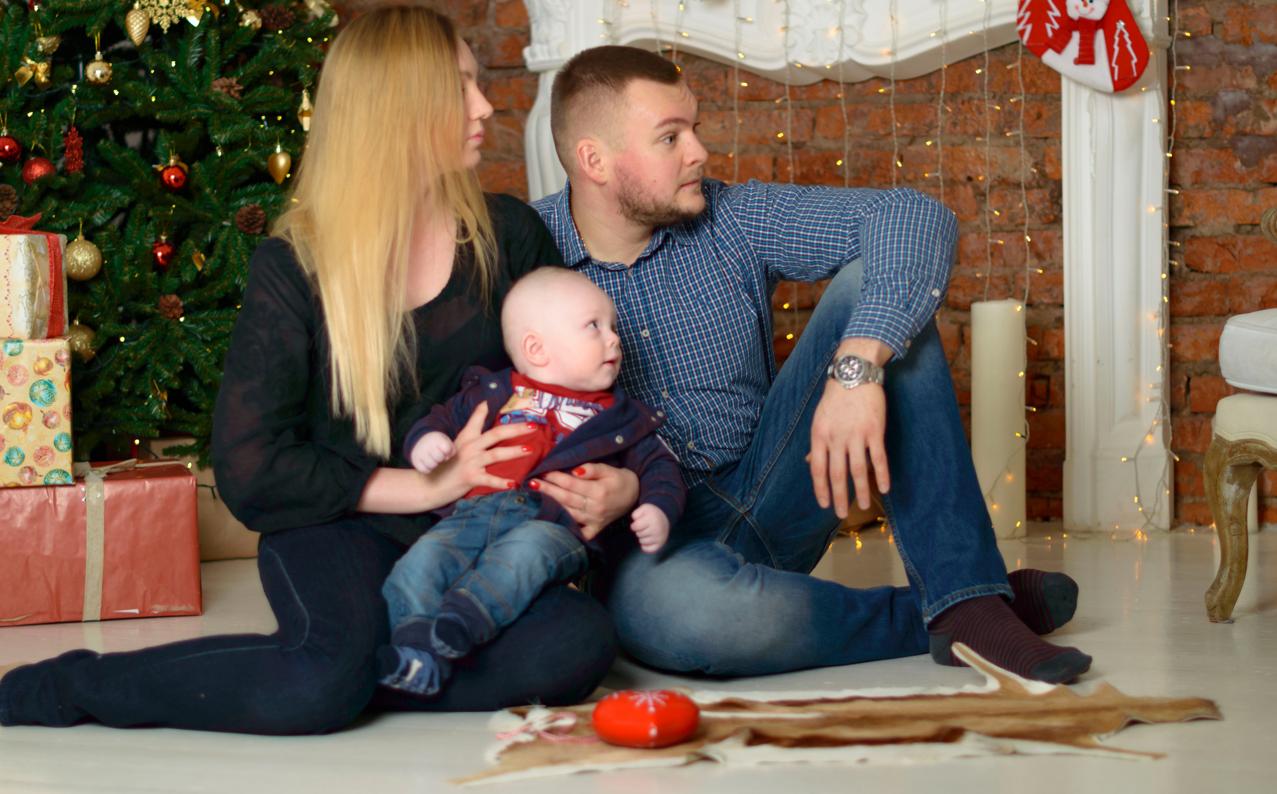 Новый Год О'Студиос Семья. Кристина Кудрявцева Фотограф в Москве