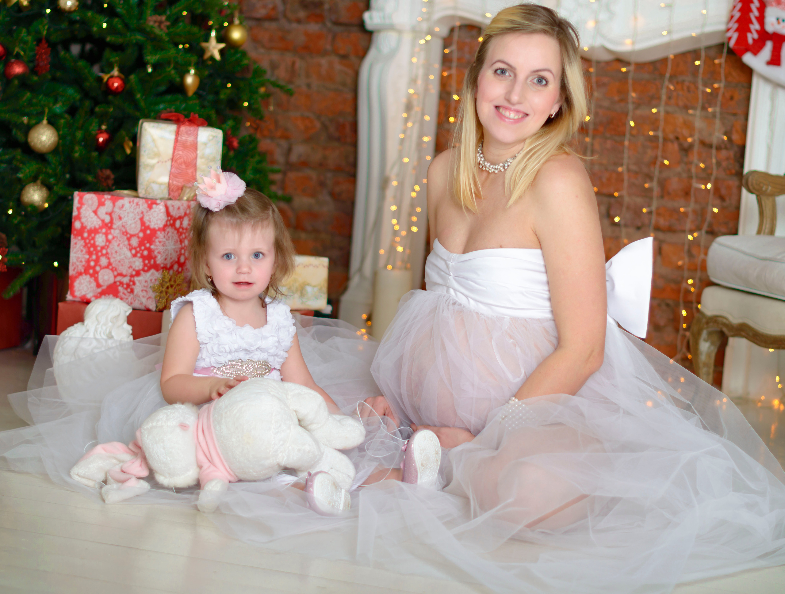 Новый Год Аня+маляш. Кристина Кудрявцева Фотограф в Москве