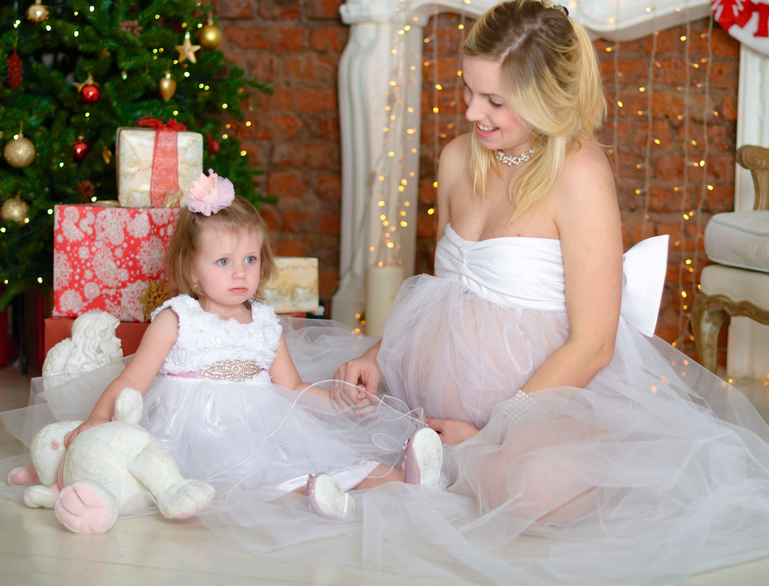 Новый Год Аня+маляш. Кристина Кудрявцева Фотограф в Москве