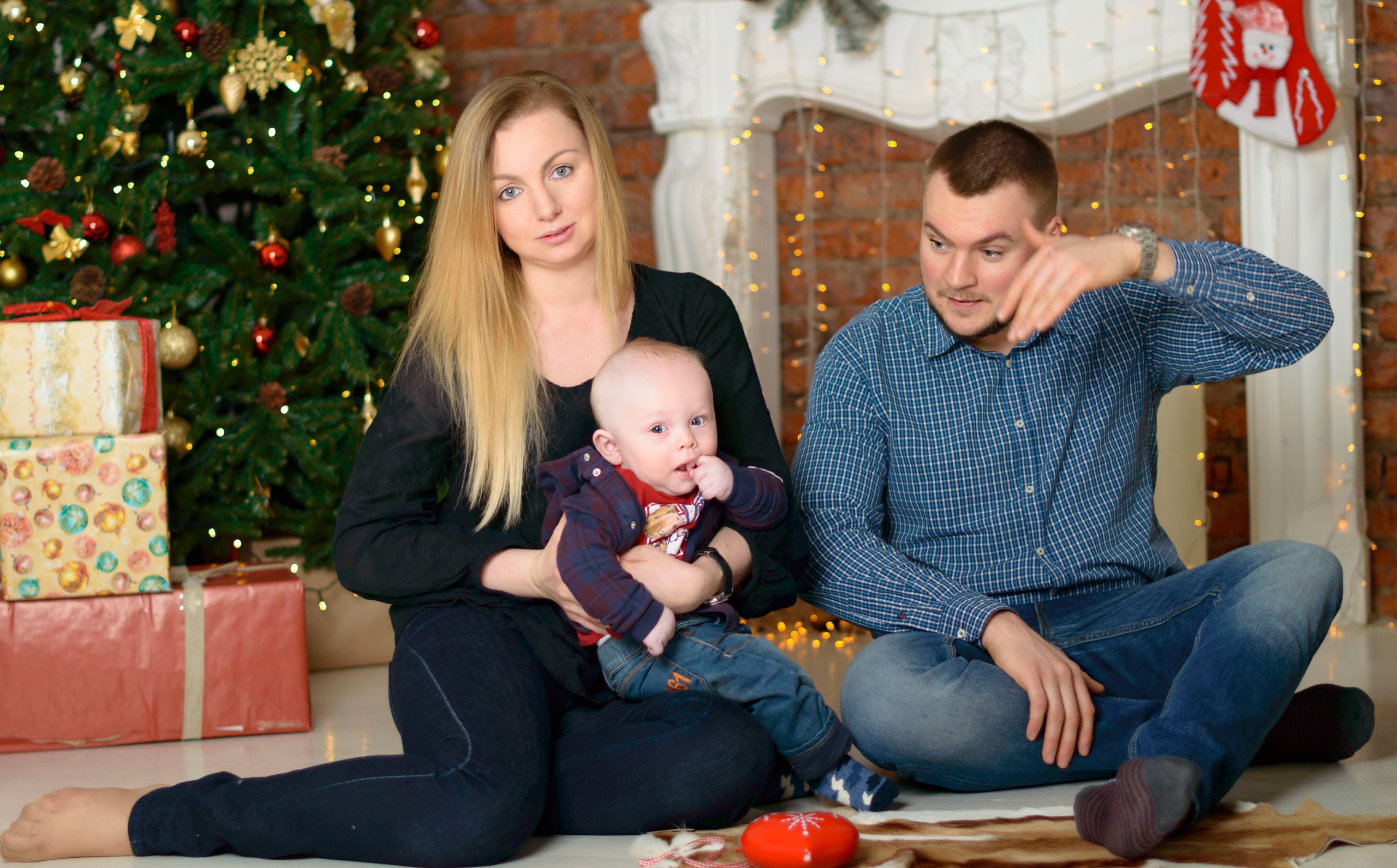 Новый Год О'Студиос Семья. Кристина Кудрявцева Фотограф в Москве