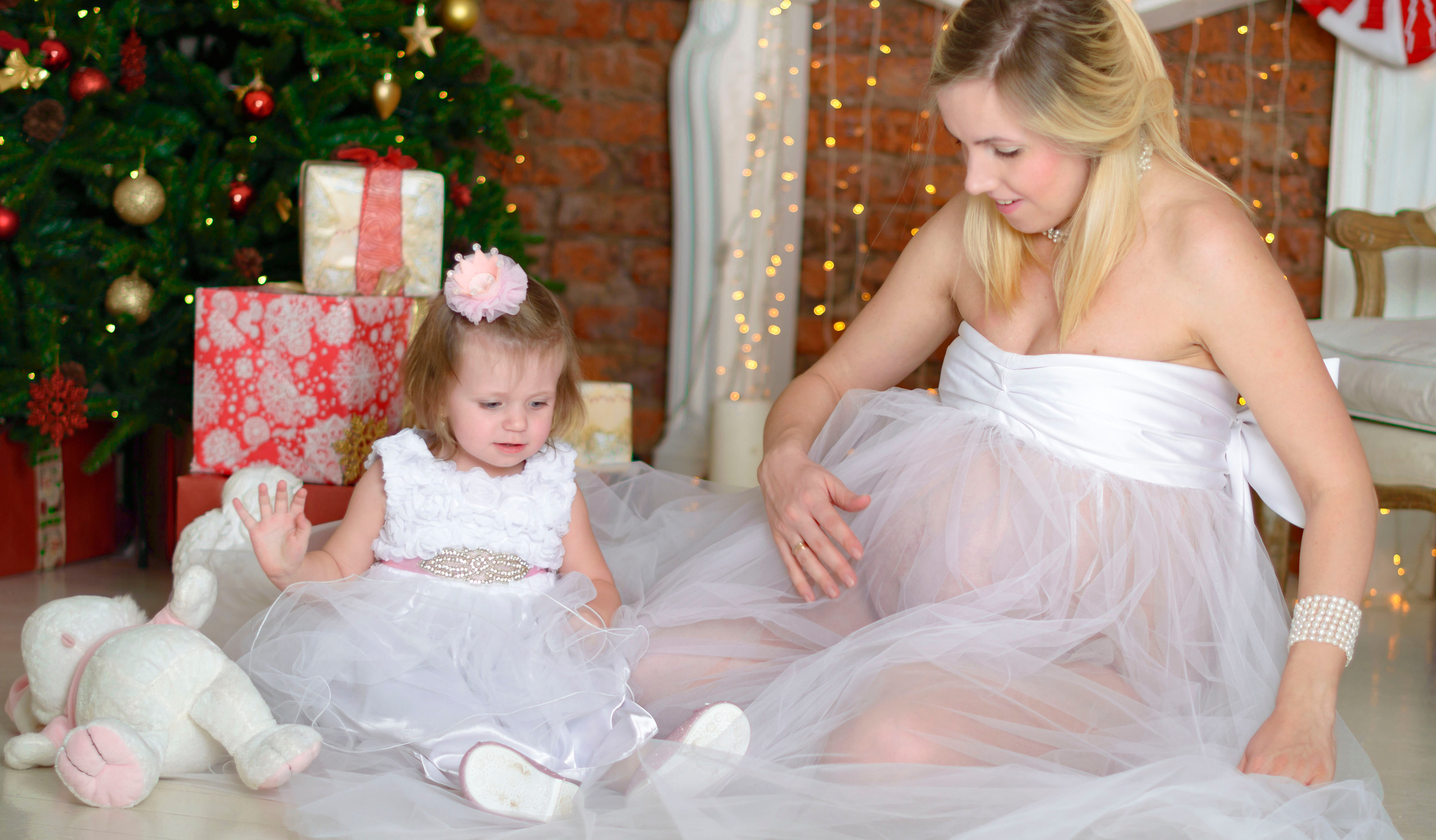 Новый Год Аня+маляш. Кристина Кудрявцева Фотограф в Москве