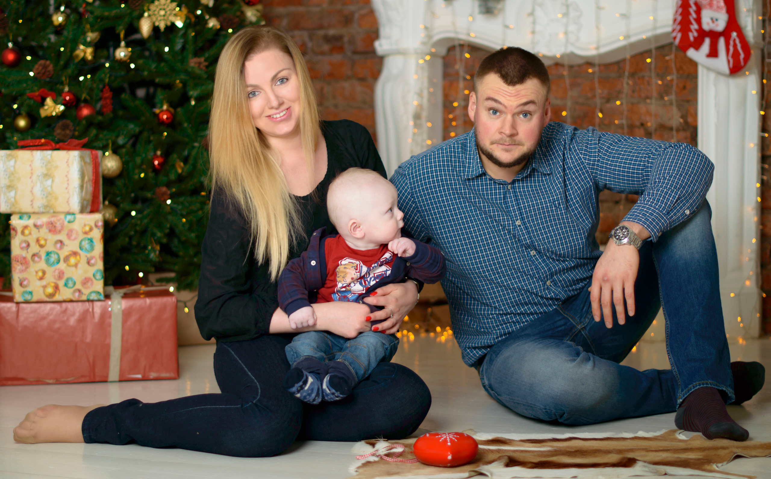 Новый Год О'Студиос Семья. Кристина Кудрявцева Фотограф в Москве