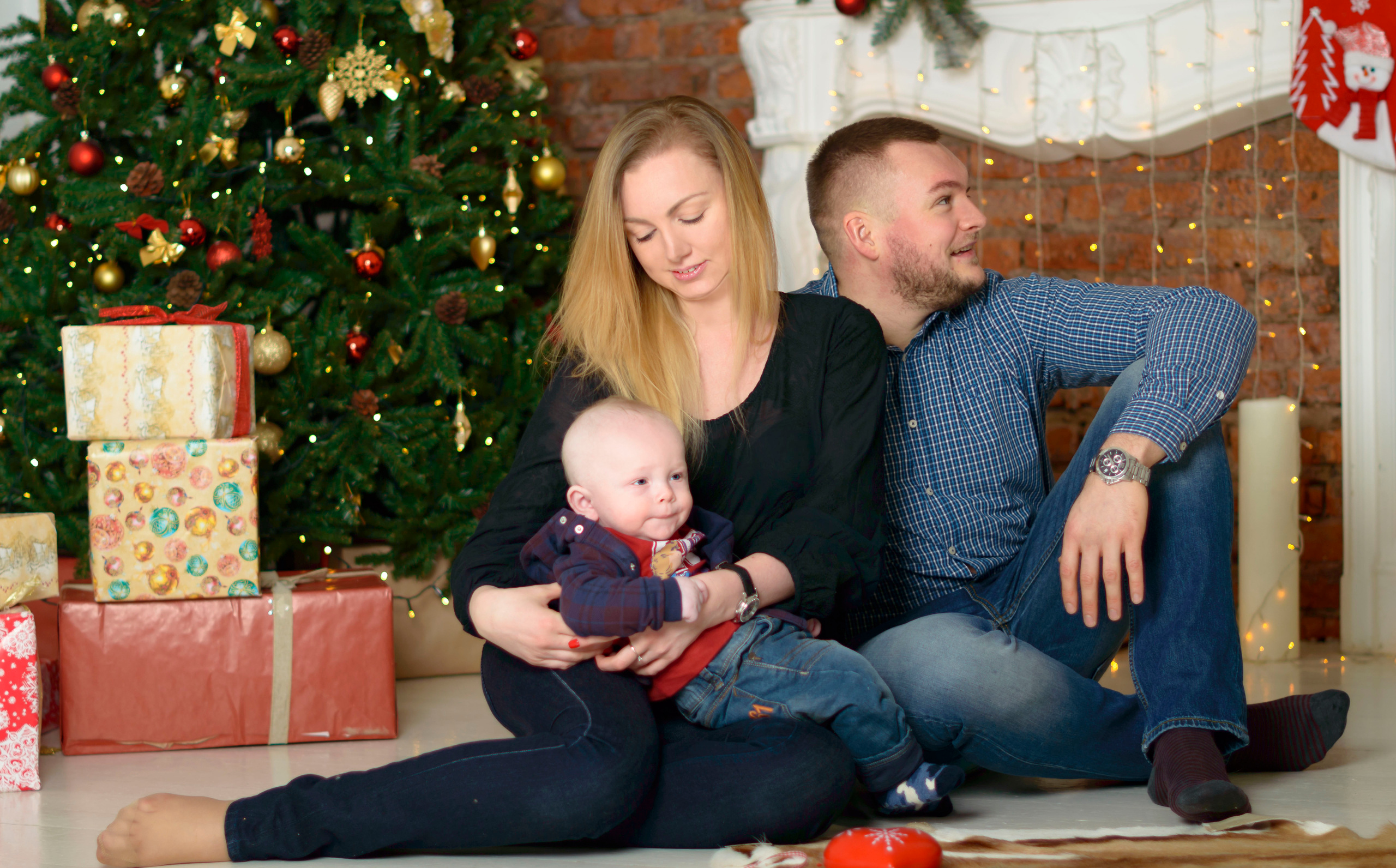 Новый Год О'Студиос Семья. Кристина Кудрявцева Фотограф в Москве