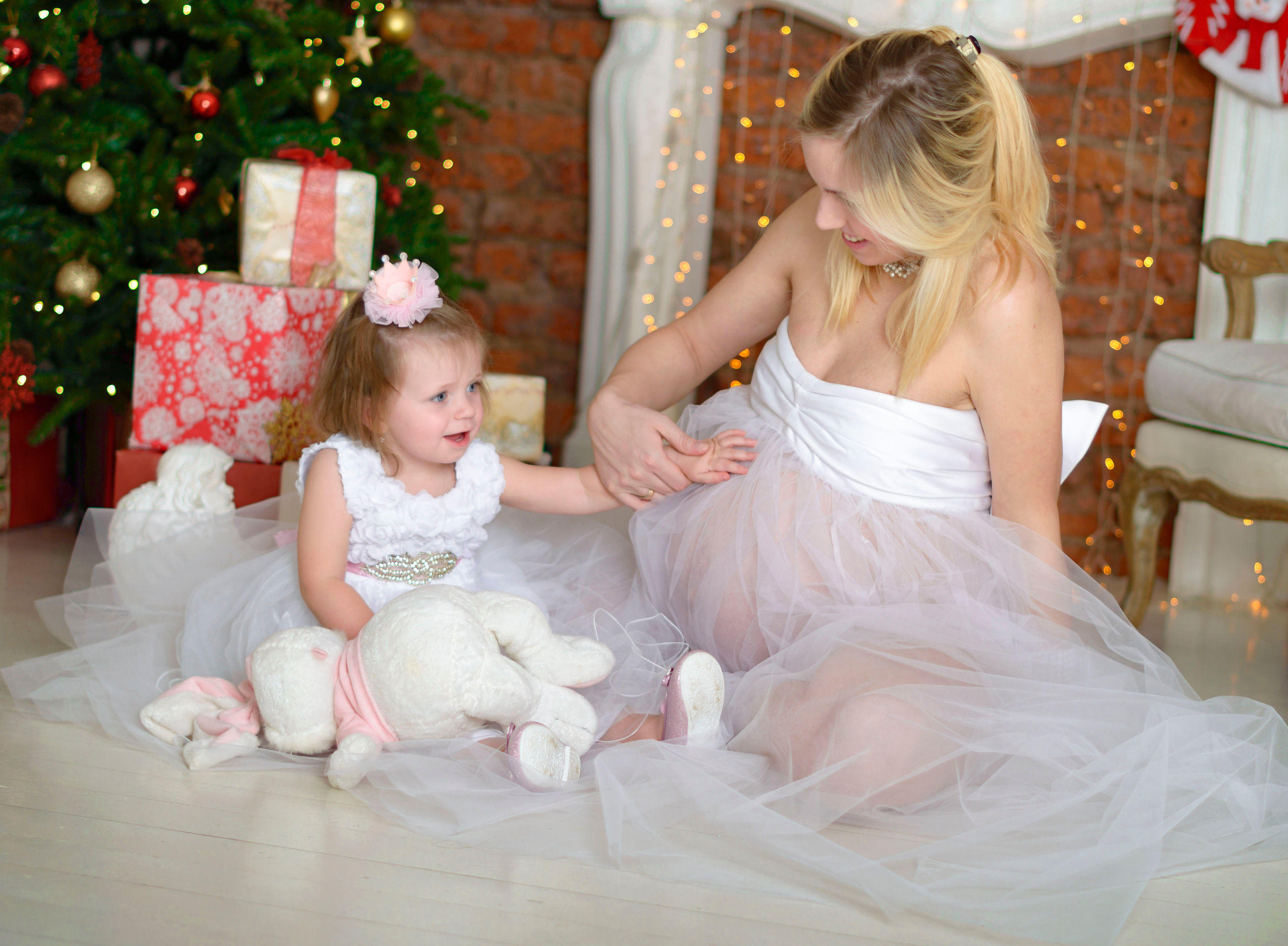 Новый Год Аня+маляш. Кристина Кудрявцева Фотограф в Москве