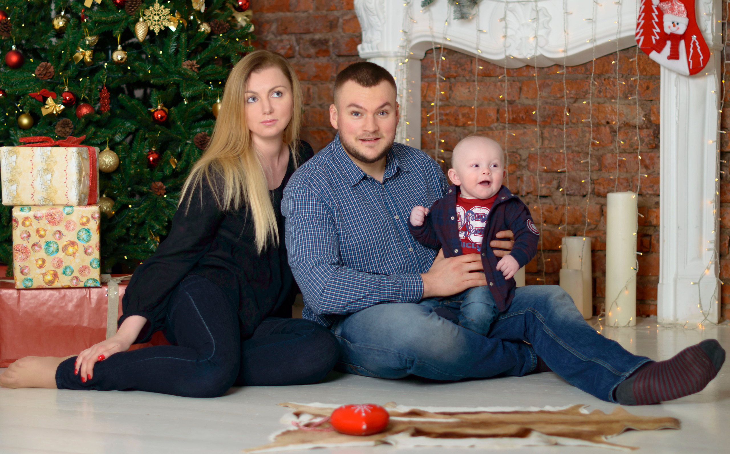 Новый Год О'Студиос Семья. Кристина Кудрявцева Фотограф в Москве