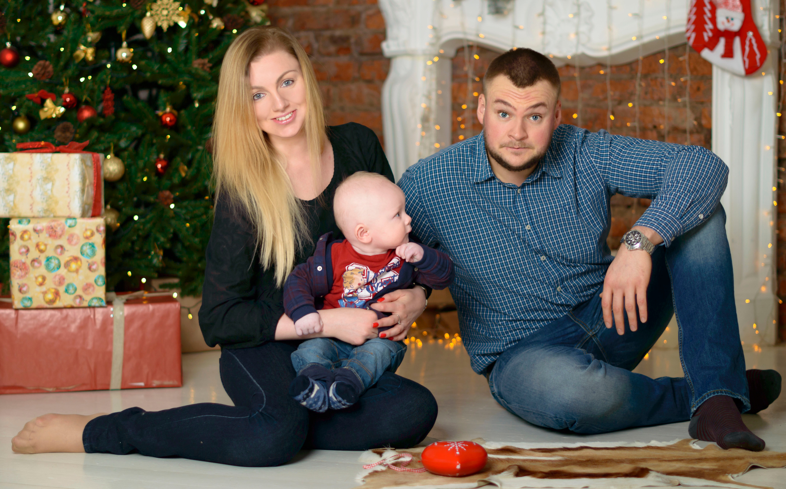 Новый Год О'Студиос Семья. Кристина Кудрявцева Фотограф в Москве