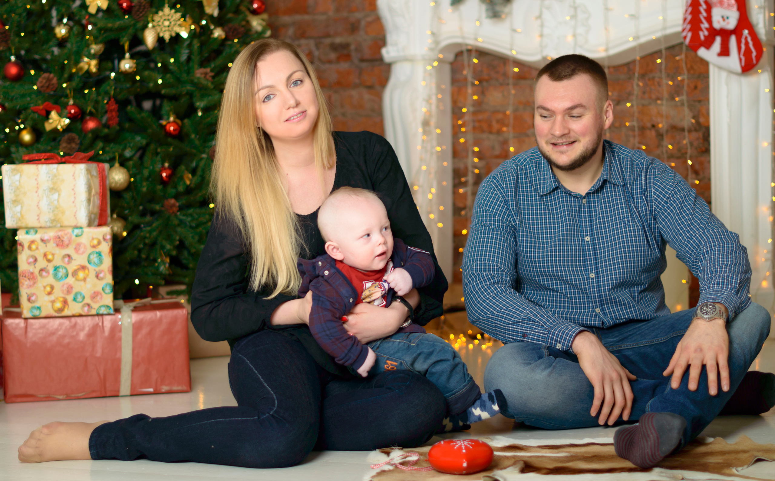 Новый Год О'Студиос Семья. Кристина Кудрявцева Фотограф в Москве