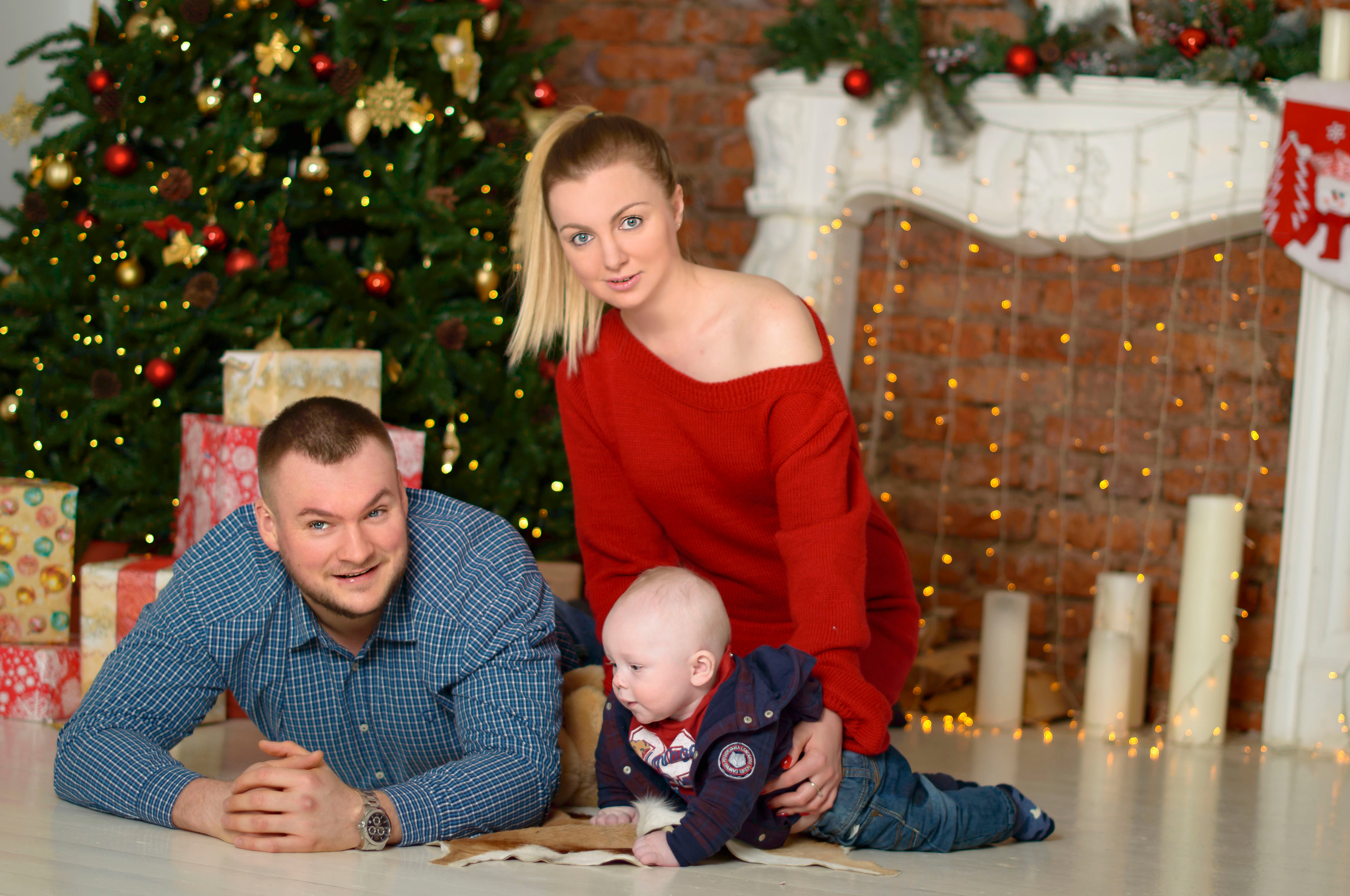 Новый Год О'Студиос Семья. Кристина Кудрявцева Фотограф в Москве