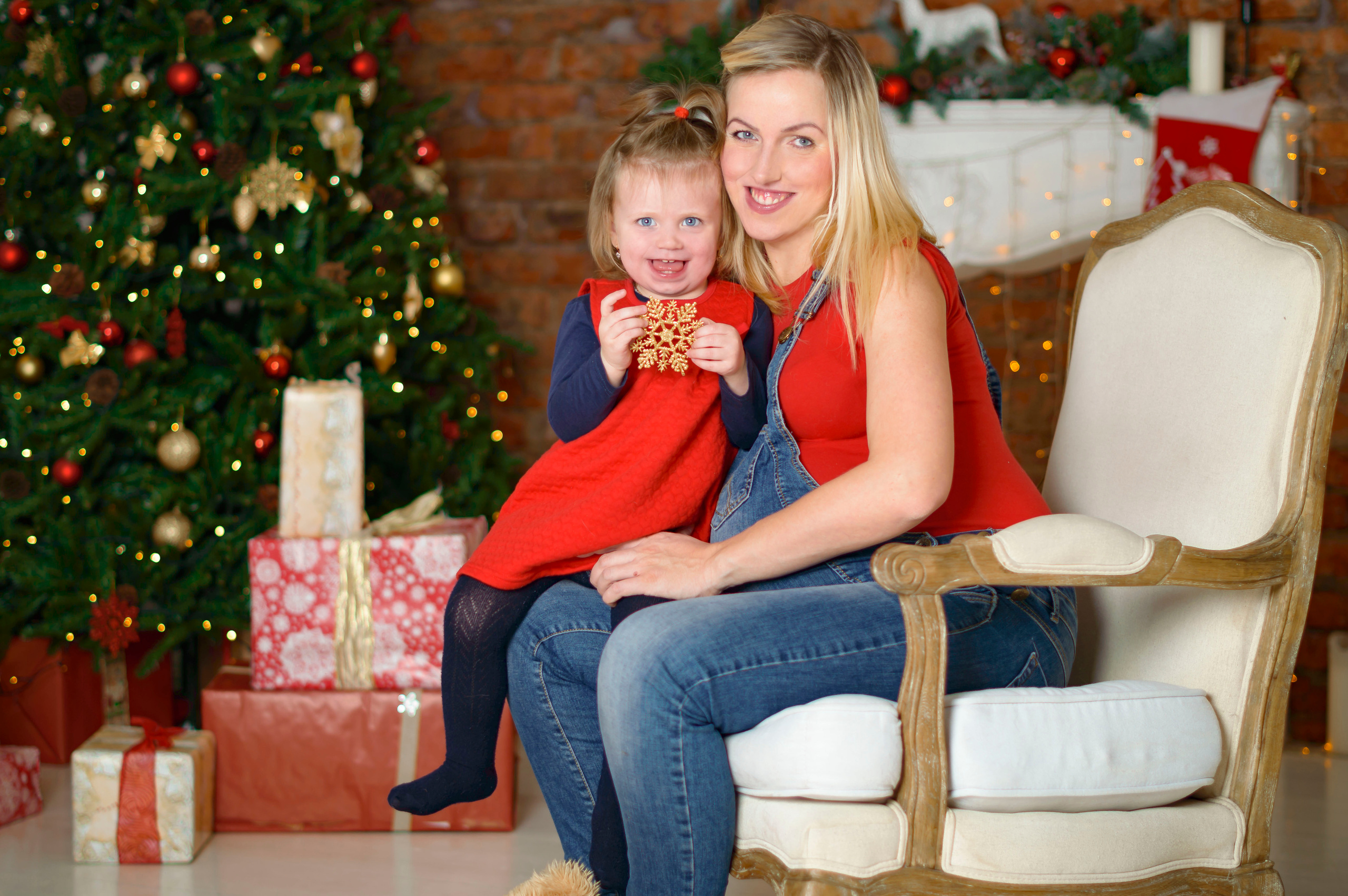 Новый Год Аня+маляш. Кристина Кудрявцева Фотограф в Москве