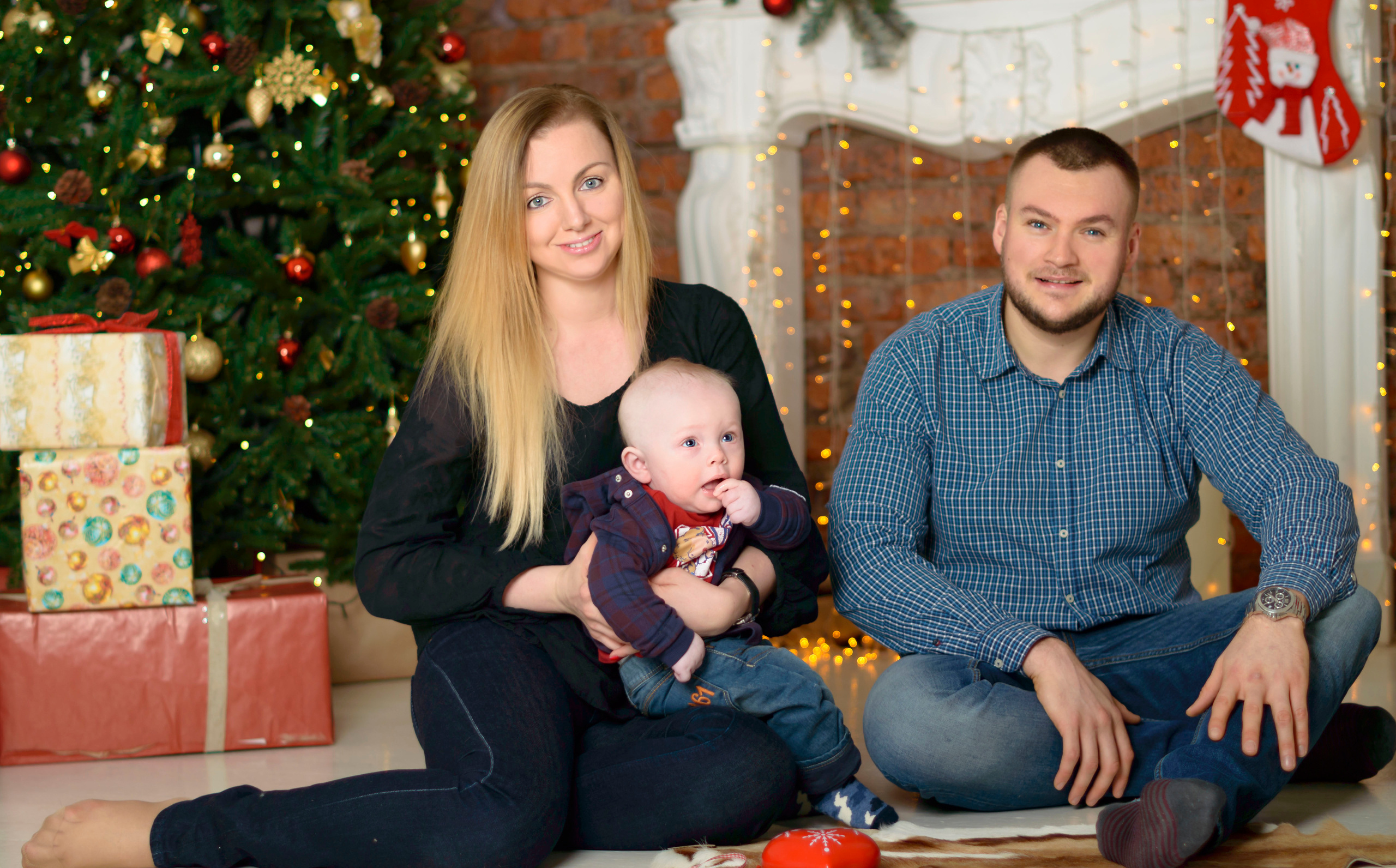 Новый Год О'Студиос Семья. Кристина Кудрявцева Фотограф в Москве