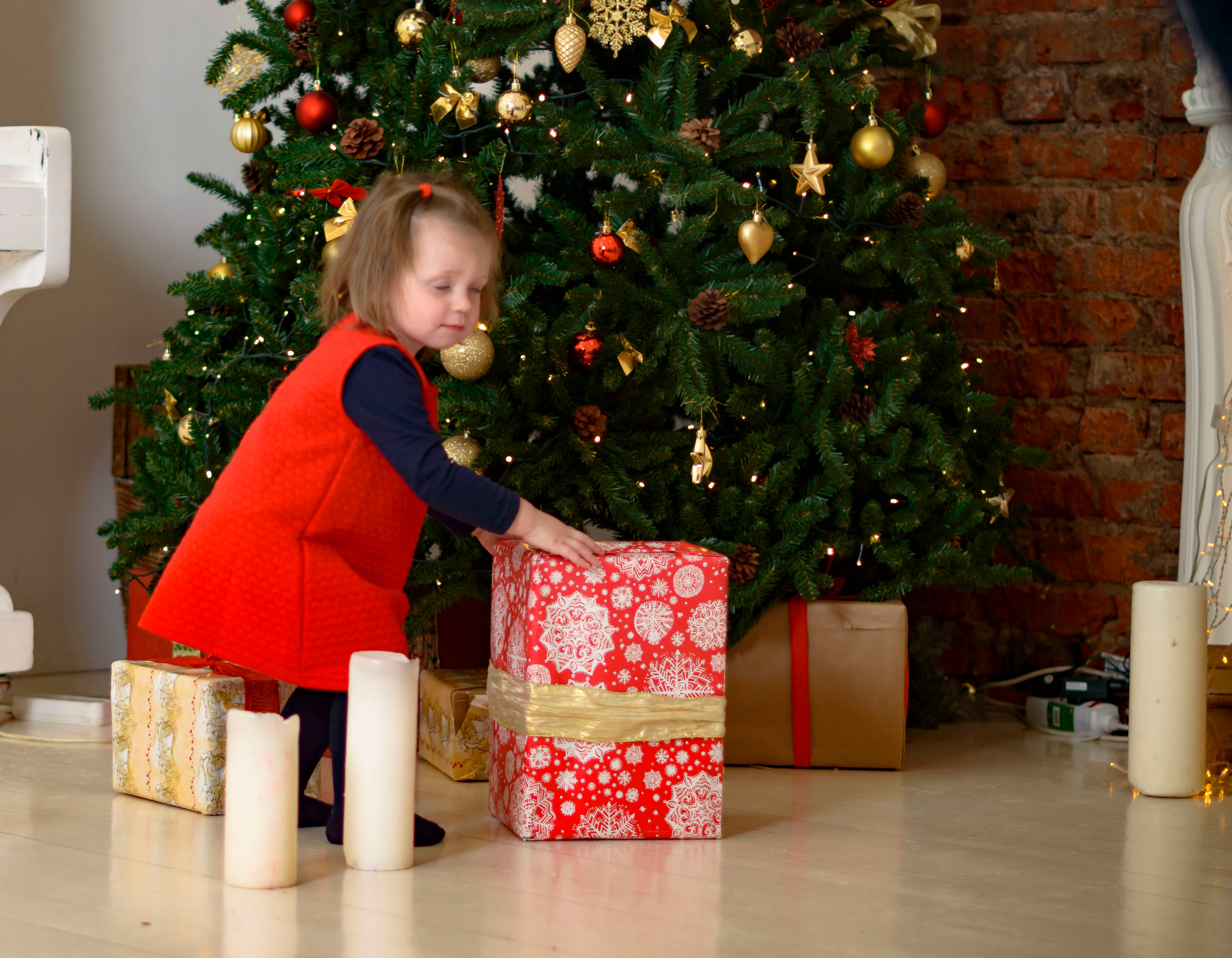 Новый Год Аня+маляш. Кристина Кудрявцева Фотограф в Москве