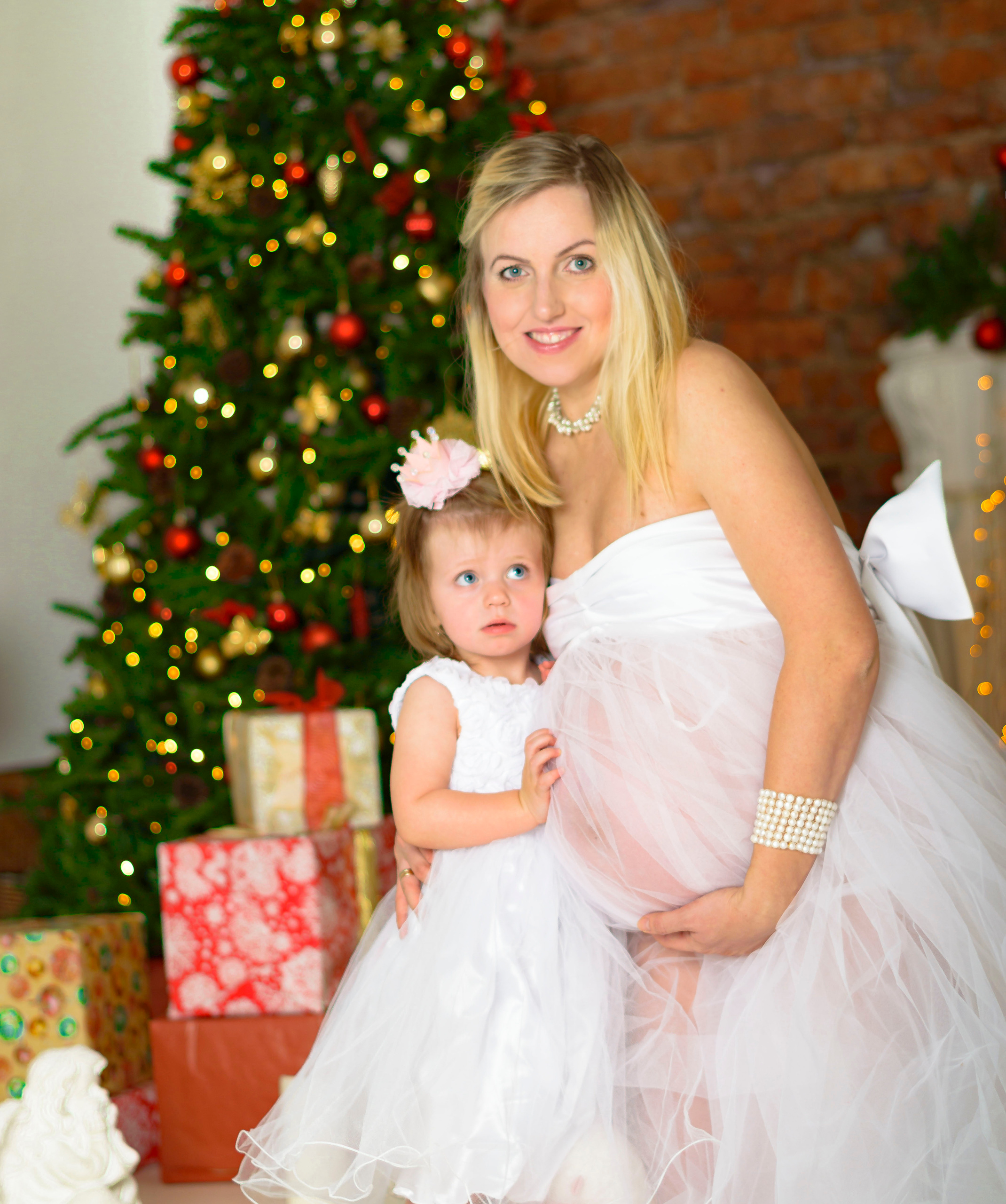 Новый Год Аня+маляш. Кристина Кудрявцева Фотограф в Москве