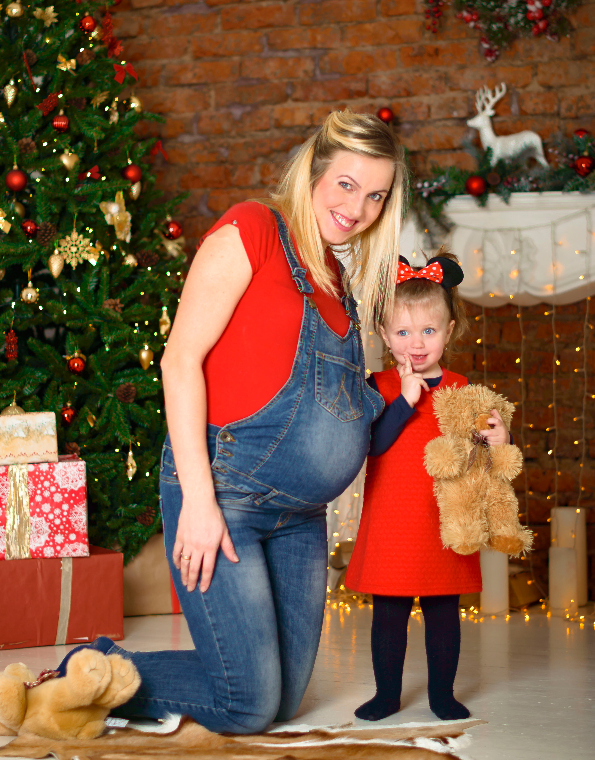 Новый Год Аня+маляш. Кристина Кудрявцева Фотограф в Москве