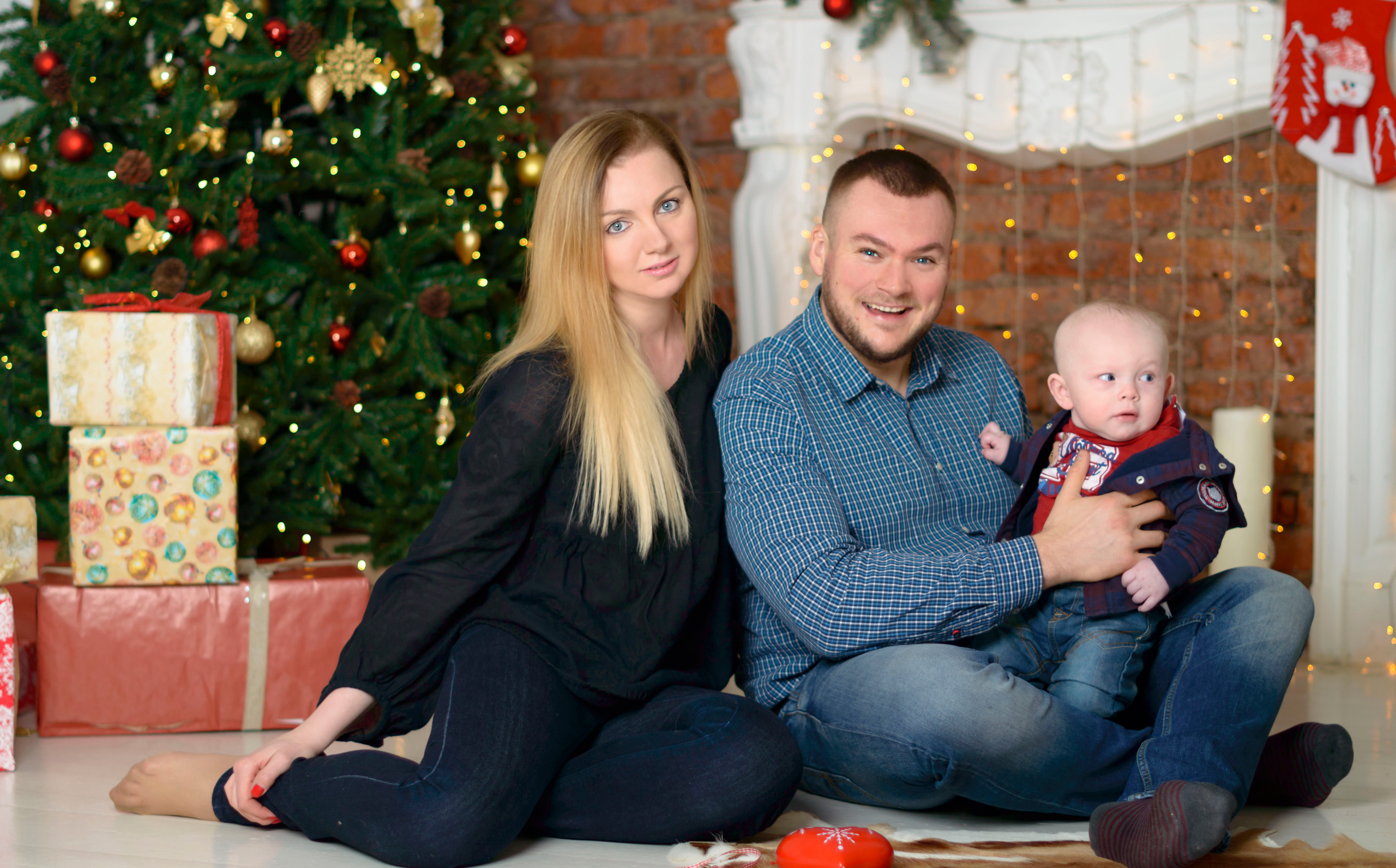 Новый Год О'Студиос Семья. Кристина Кудрявцева Фотограф в Москве