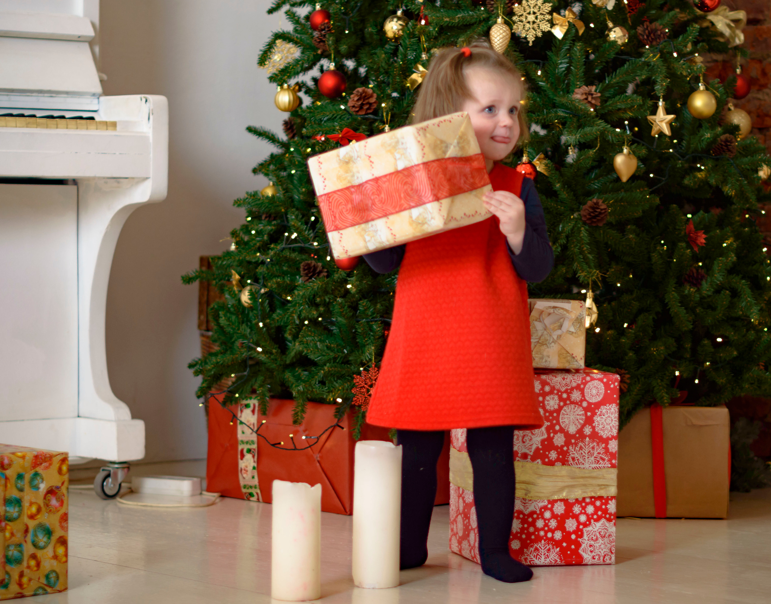 Новый Год Аня+маляш. Кристина Кудрявцева Фотограф в Москве