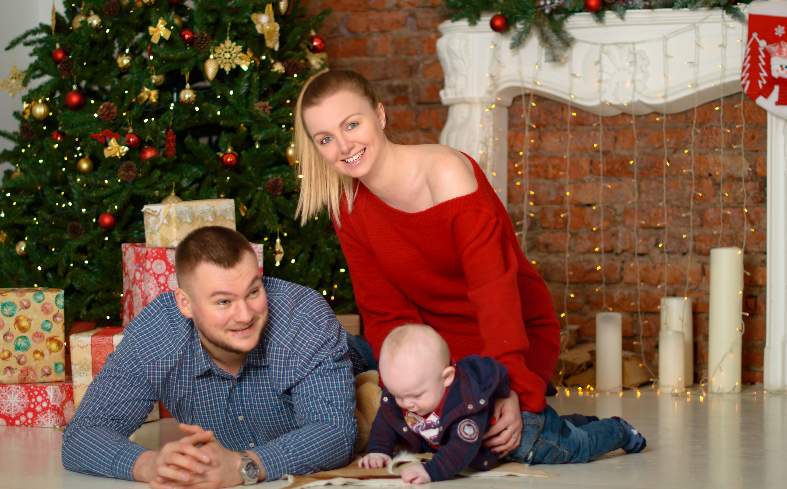 Новый Год О'Студиос Семья. Кристина Кудрявцева Фотограф в Москве