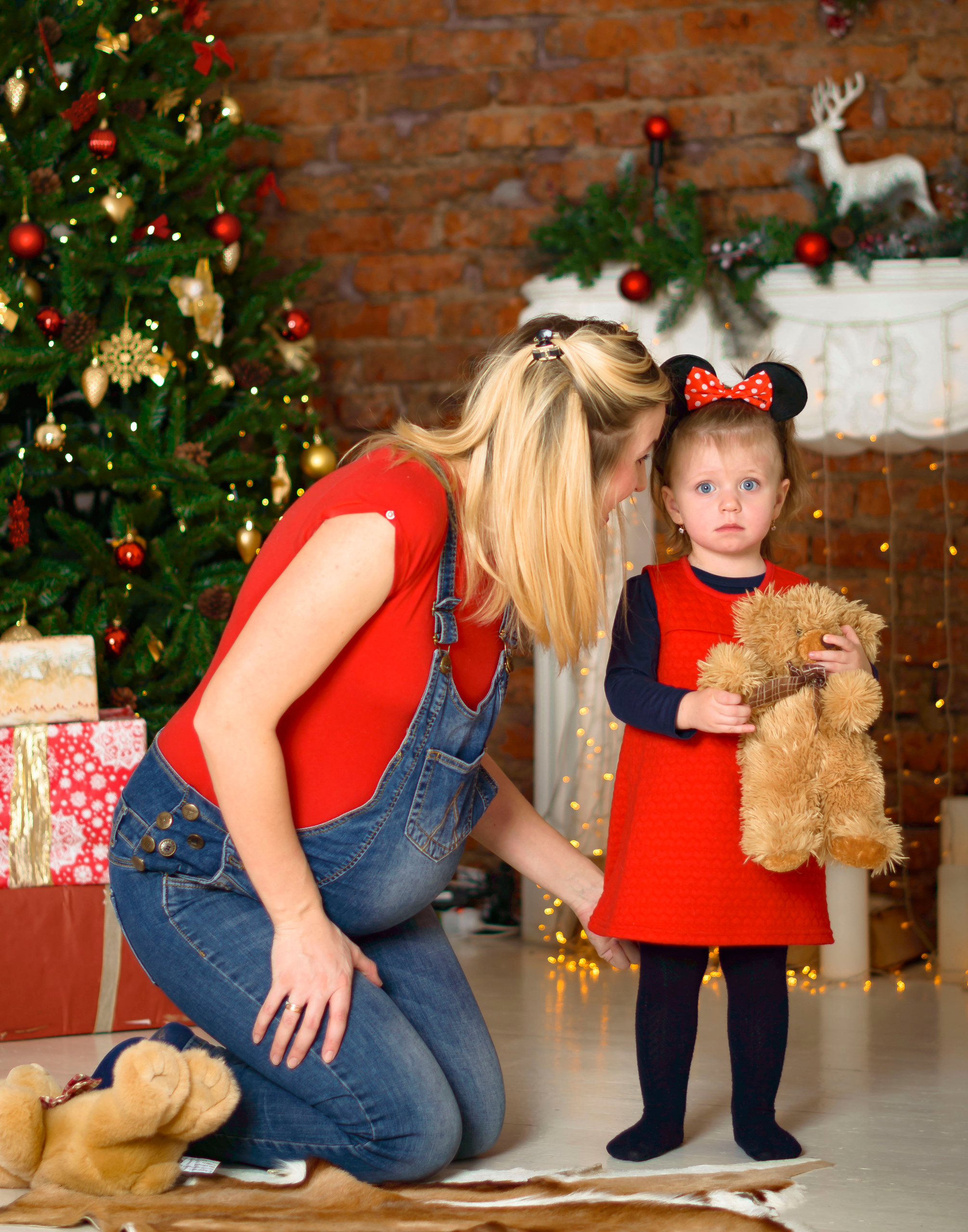 Новый Год Аня+маляш. Кристина Кудрявцева Фотограф в Москве