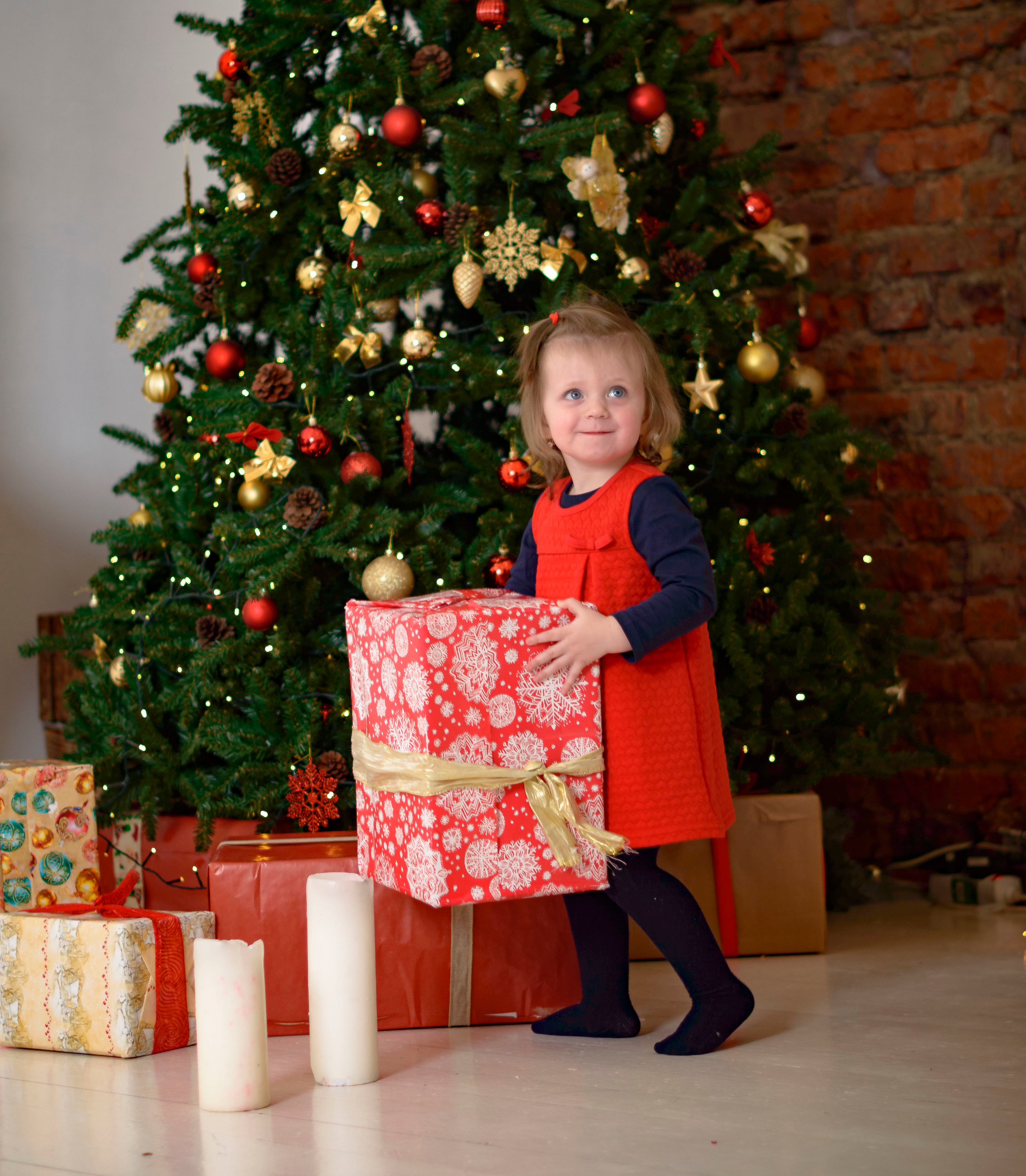 Новый Год Аня+маляш. Кристина Кудрявцева Фотограф в Москве