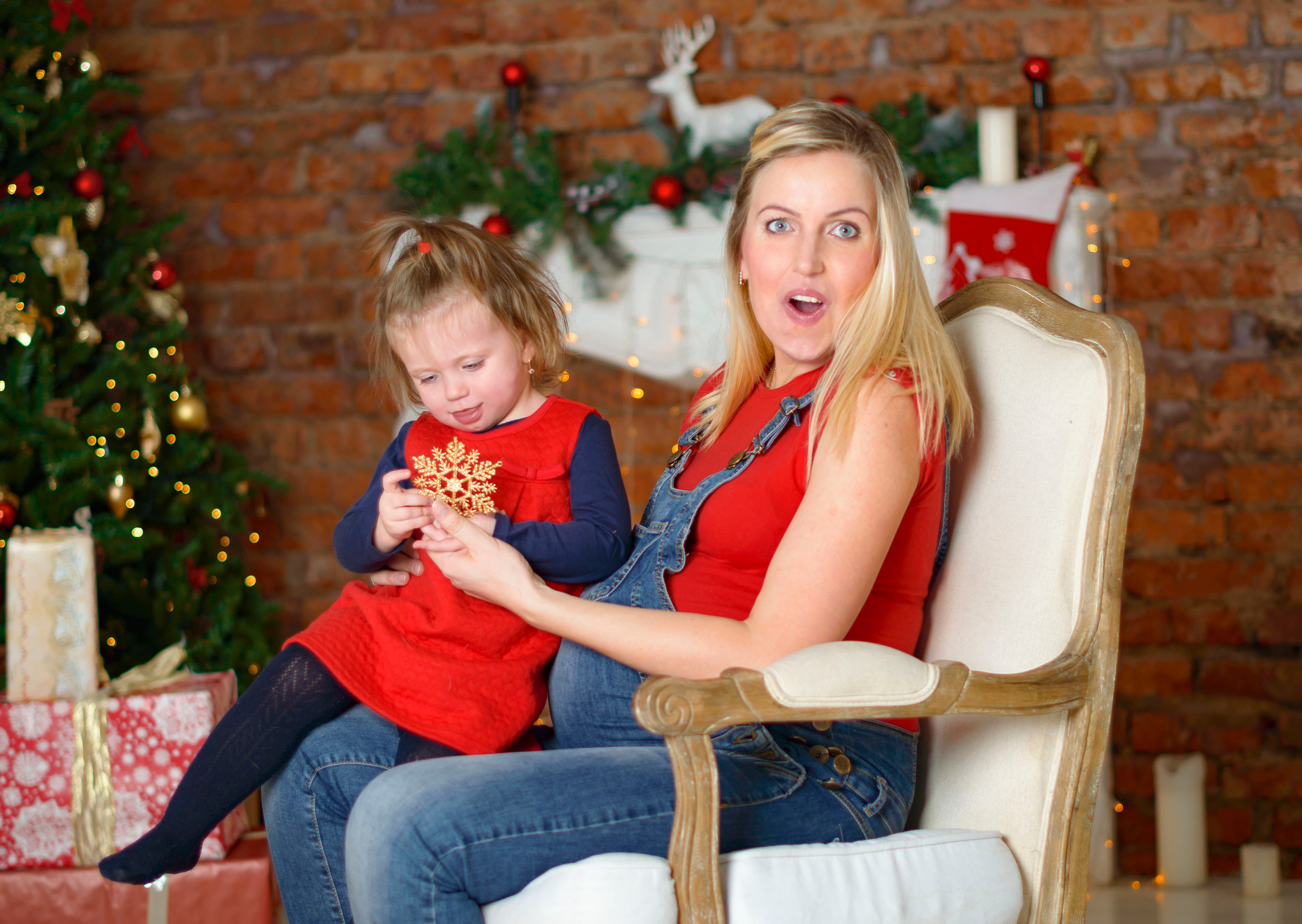 Новый Год Аня+маляш. Кристина Кудрявцева Фотограф в Москве