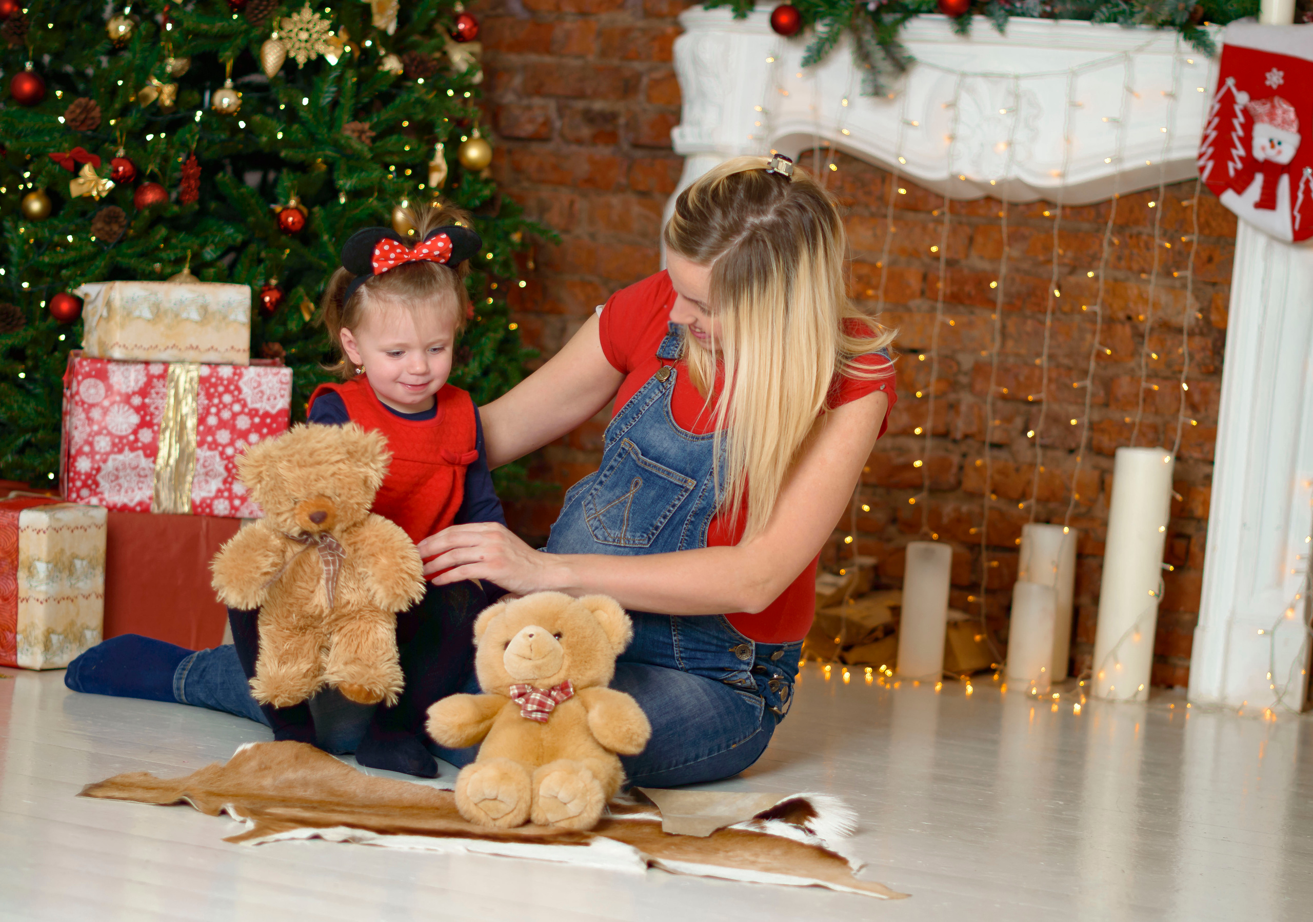 Новый Год Аня+маляш. Кристина Кудрявцева Фотограф в Москве