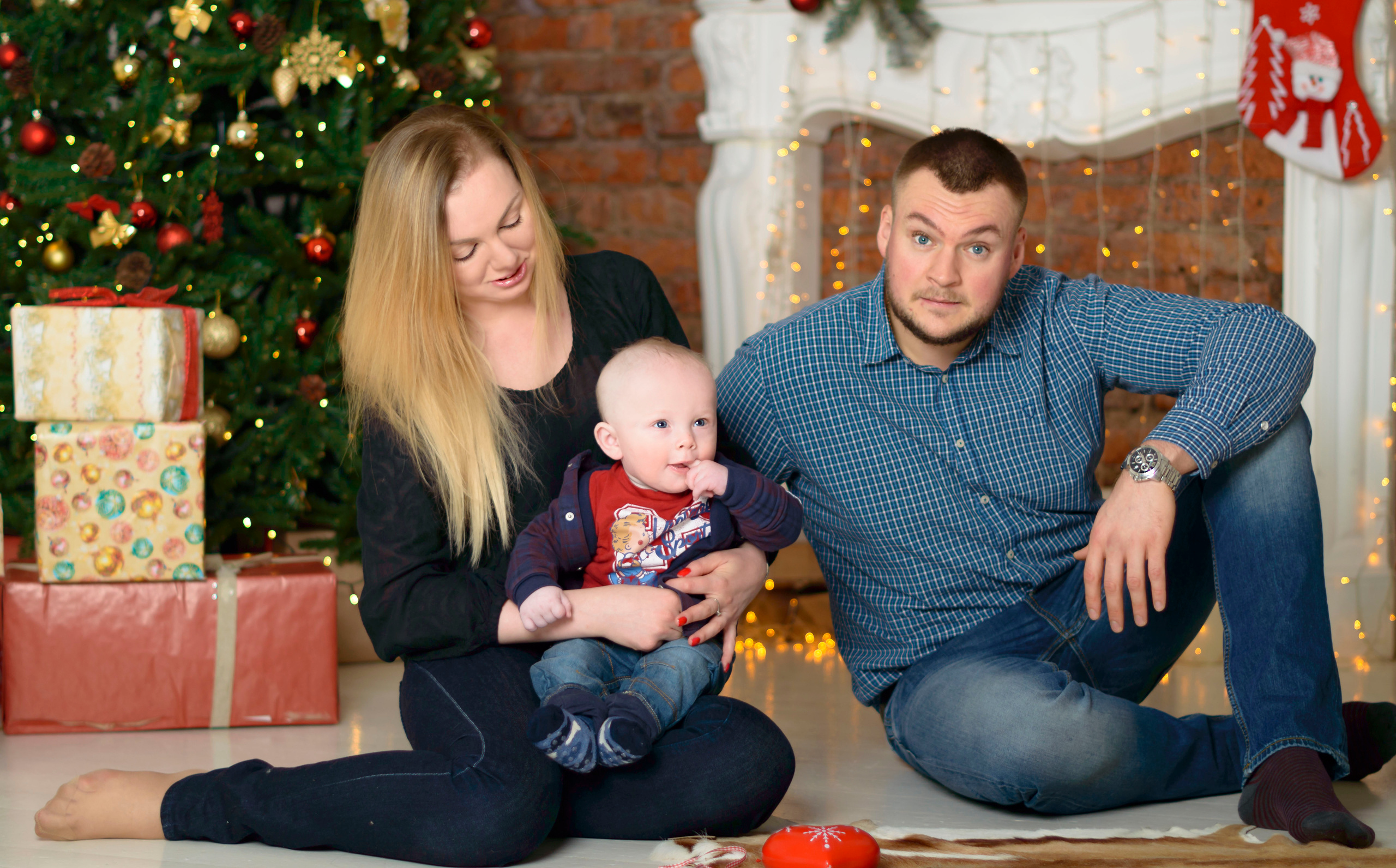 Новый Год О'Студиос Семья. Кристина Кудрявцева Фотограф в Москве
