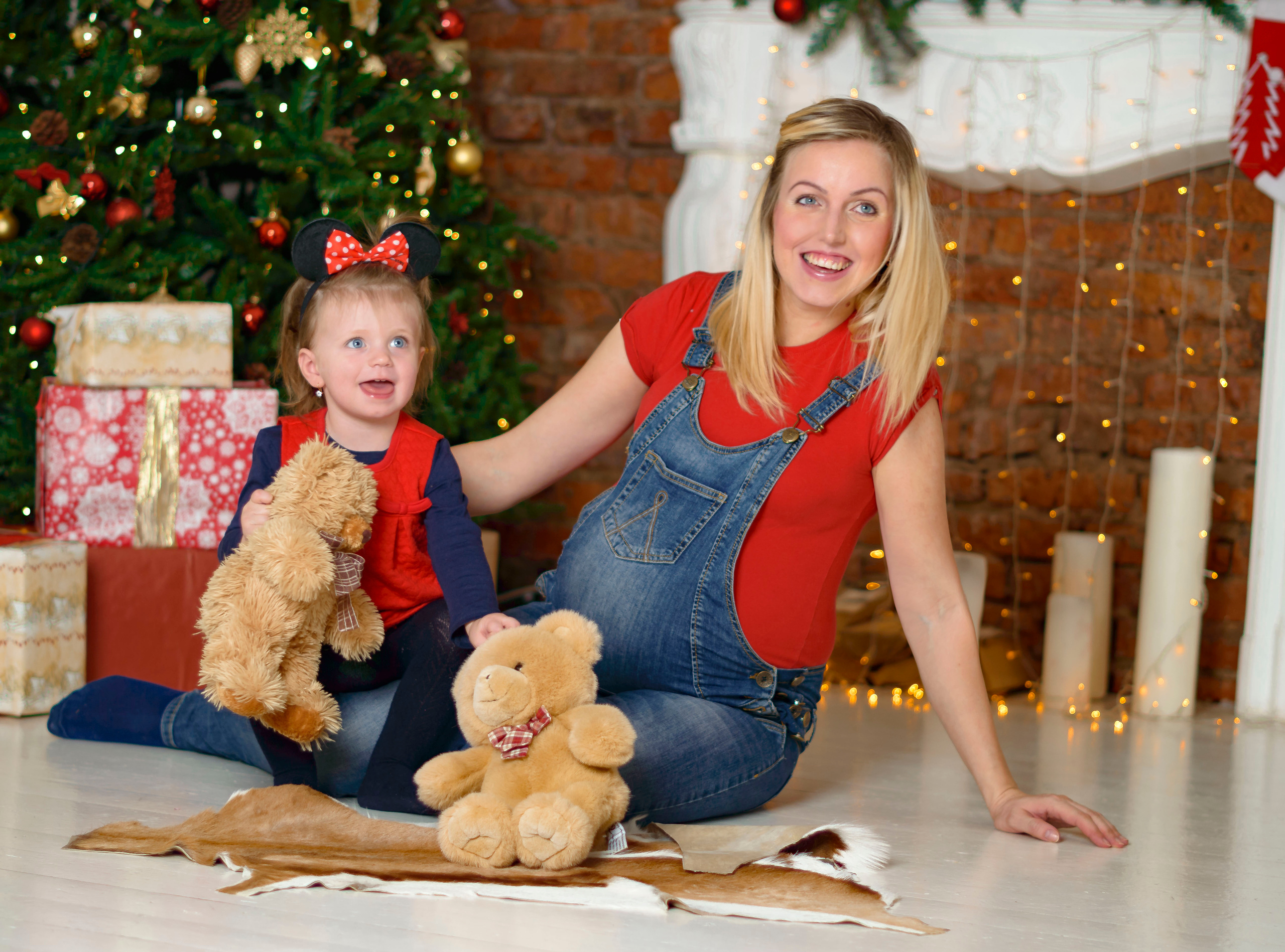 Новый Год Аня+маляш. Кристина Кудрявцева Фотограф в Москве