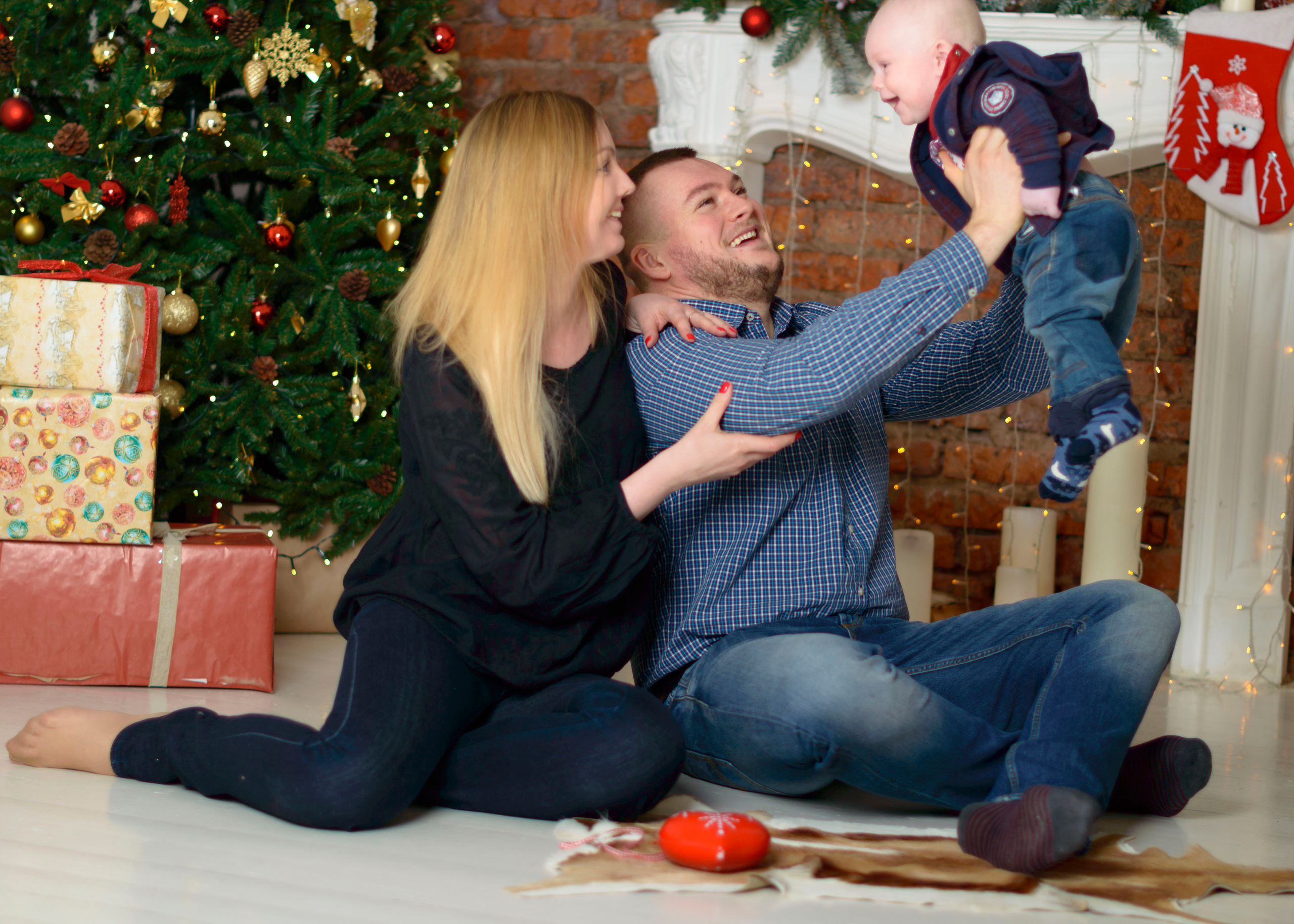 Новый Год О'Студиос Семья. Кристина Кудрявцева Фотограф в Москве