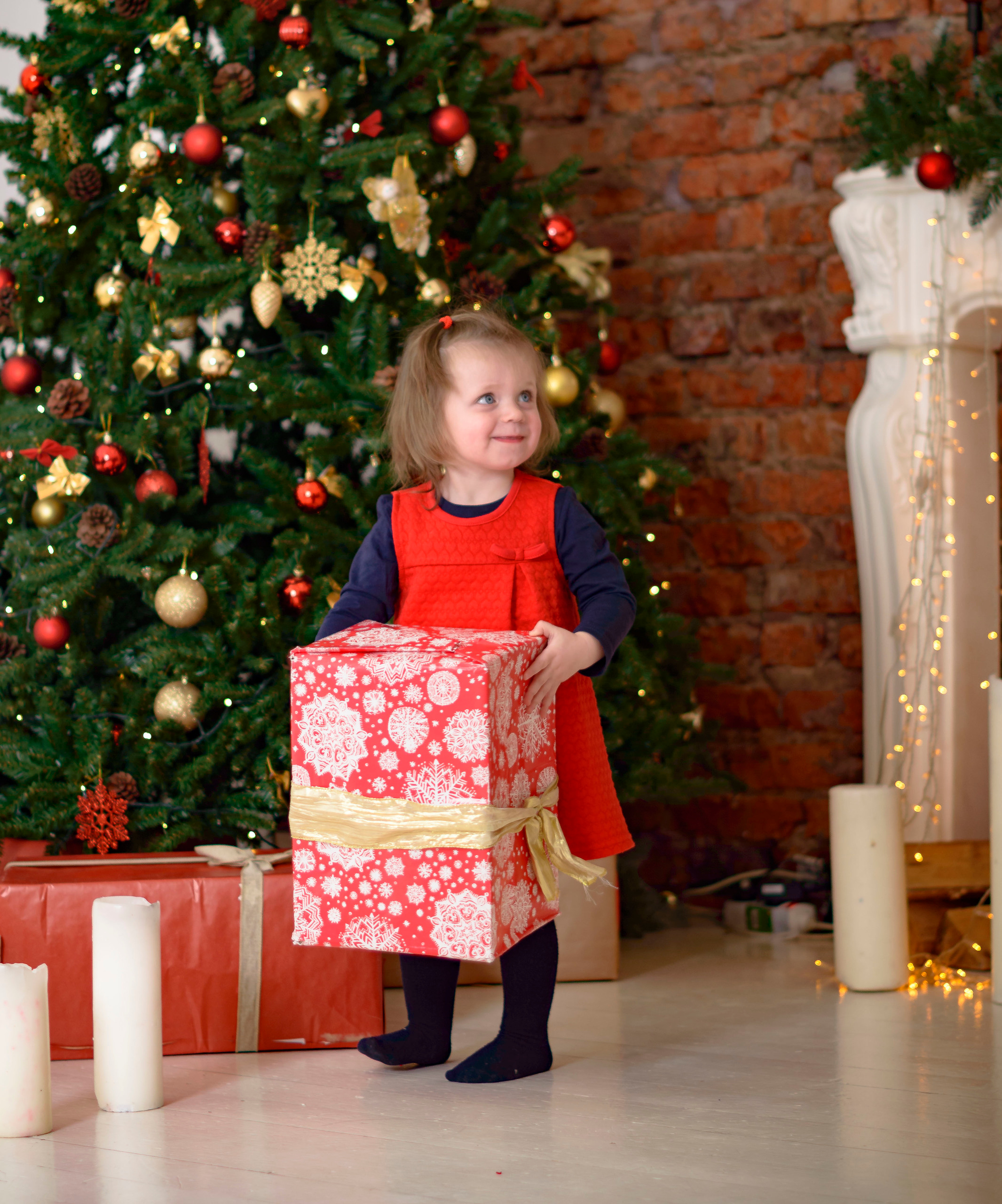 Новый Год Аня+маляш. Кристина Кудрявцева Фотограф в Москве