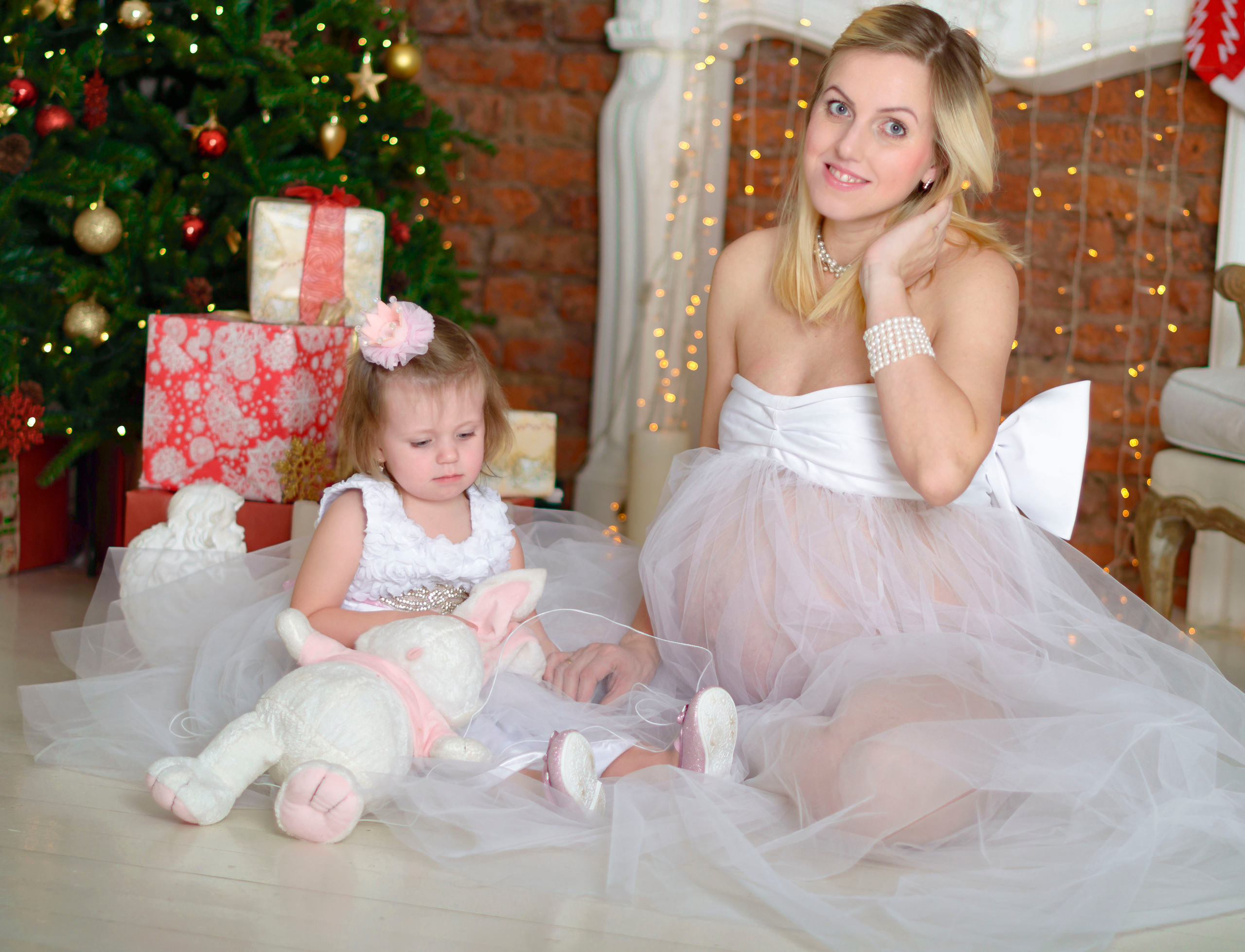 Новый Год Аня+маляш. Кристина Кудрявцева Фотограф в Москве