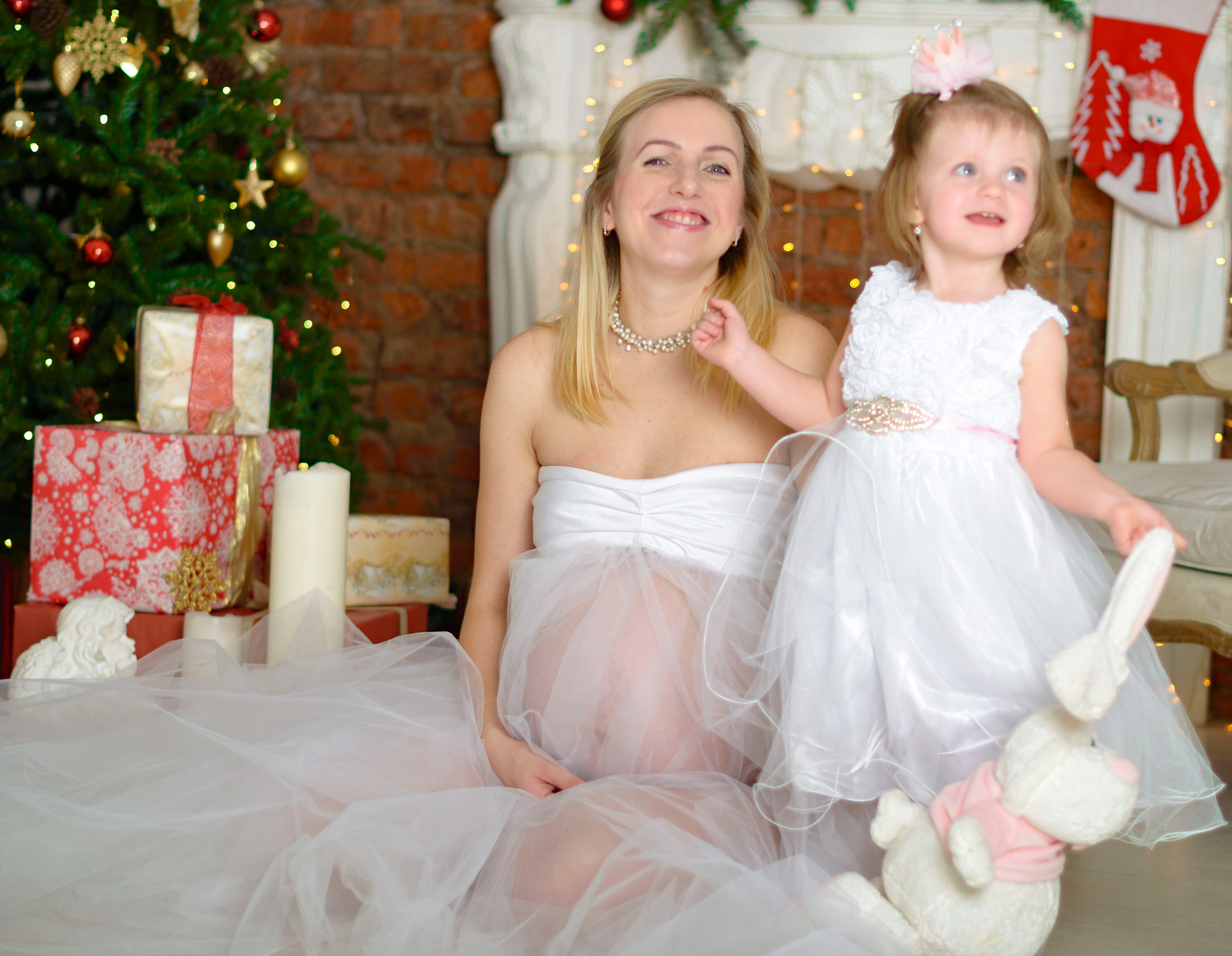 Новый Год Аня+маляш. Кристина Кудрявцева Фотограф в Москве