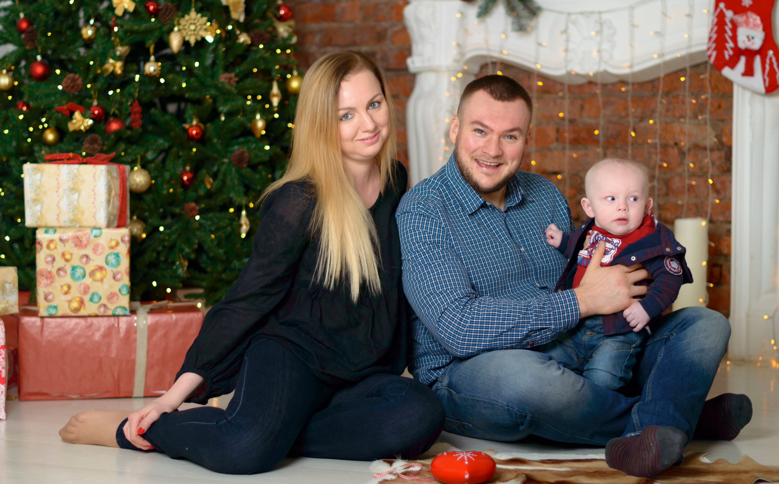 Новый Год О'Студиос Семья. Кристина Кудрявцева Фотограф в Москве