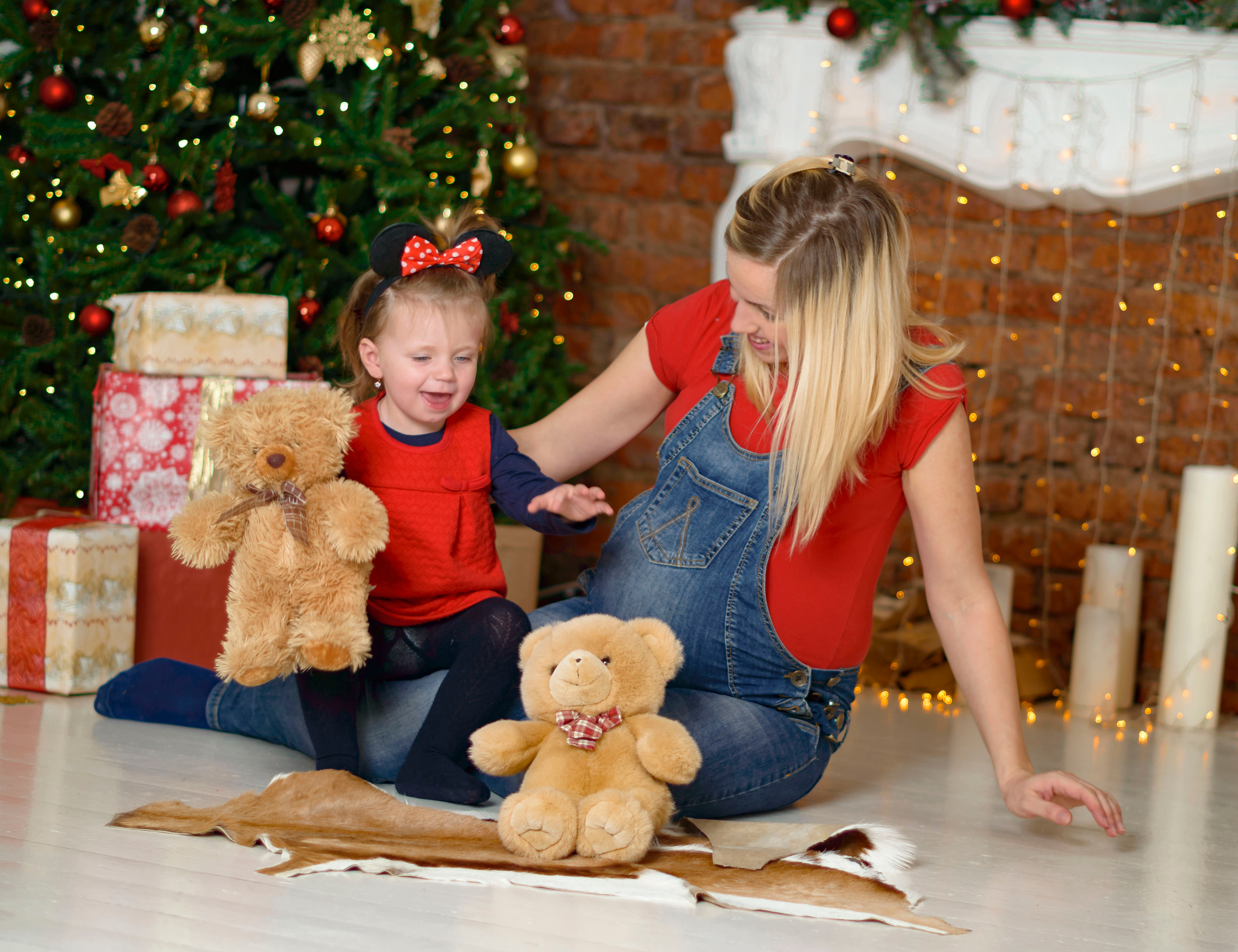 Новый Год Аня+маляш. Кристина Кудрявцева Фотограф в Москве