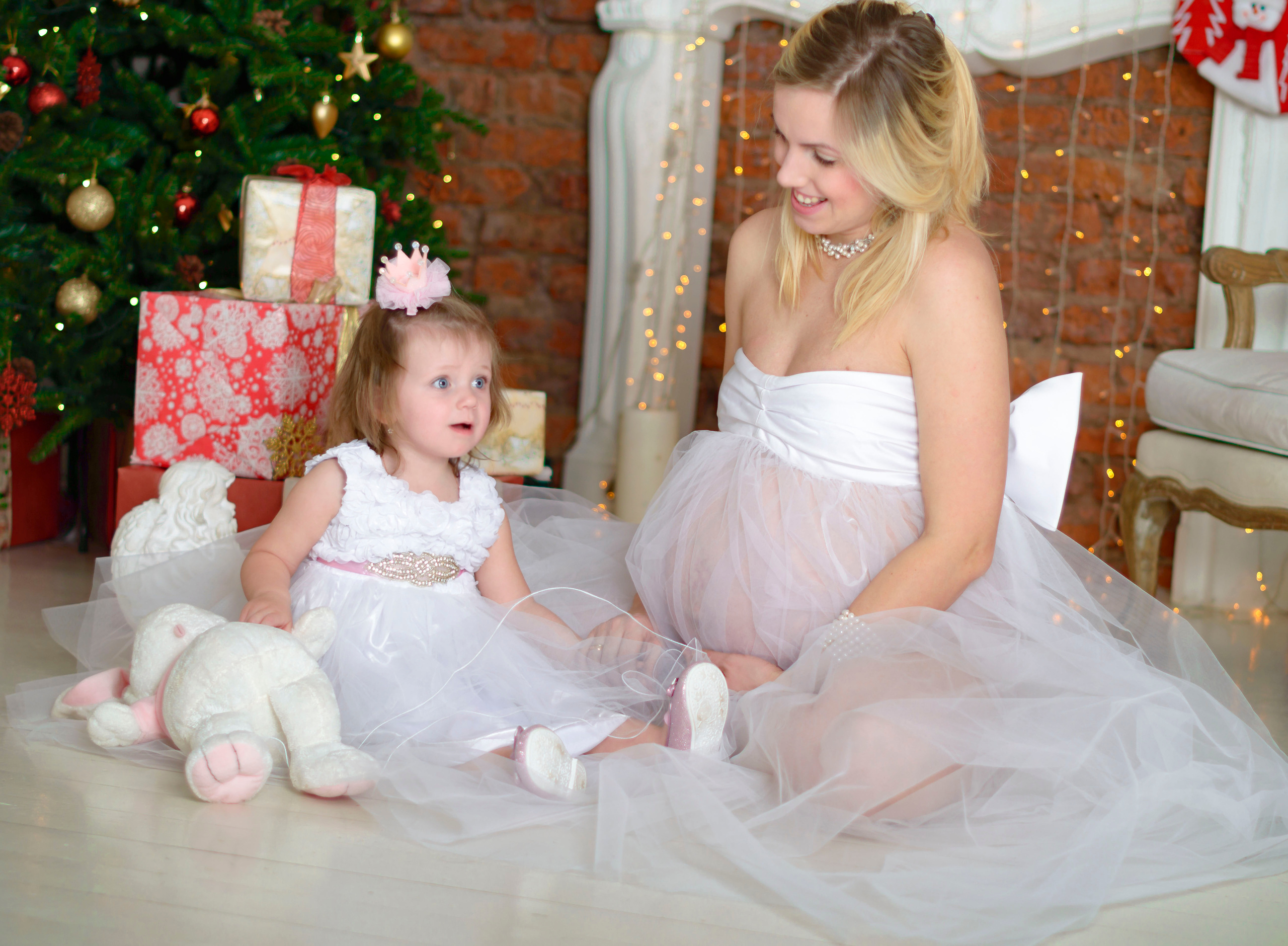 Новый Год Аня+маляш. Кристина Кудрявцева Фотограф в Москве