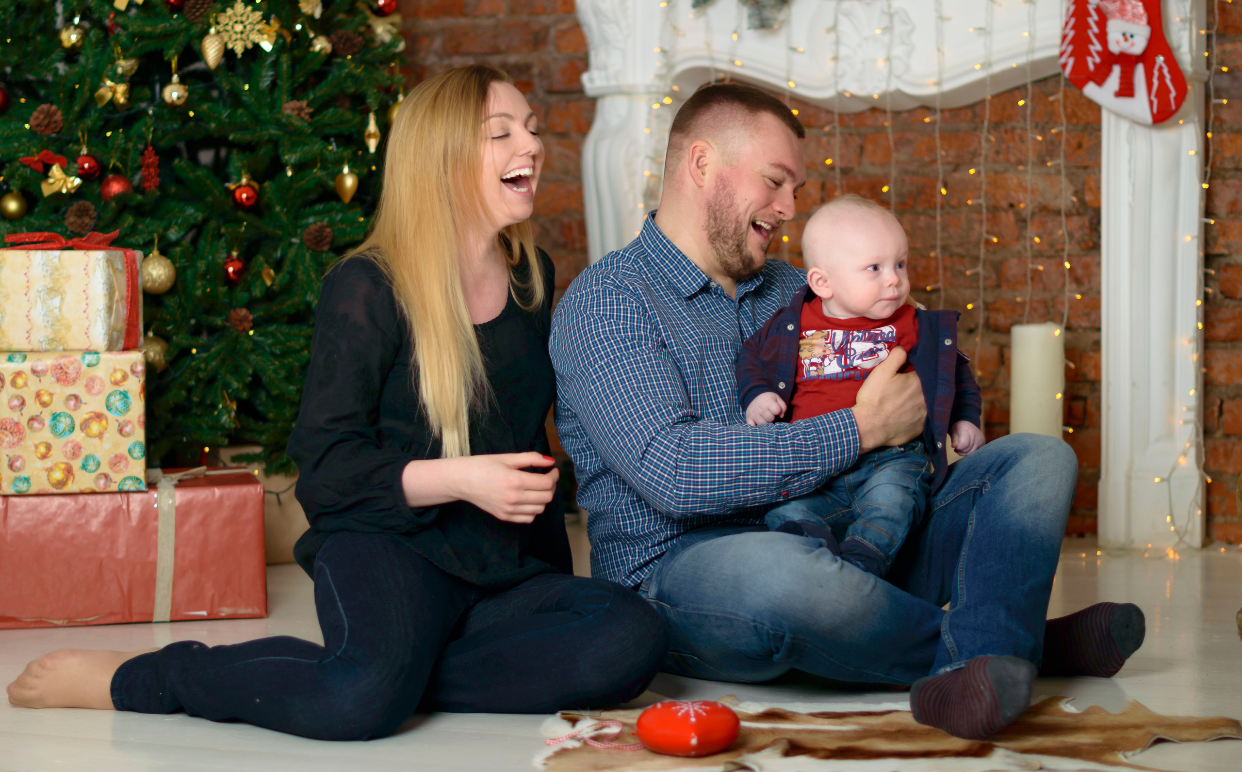 Новый Год О'Студиос Семья. Кристина Кудрявцева Фотограф в Москве