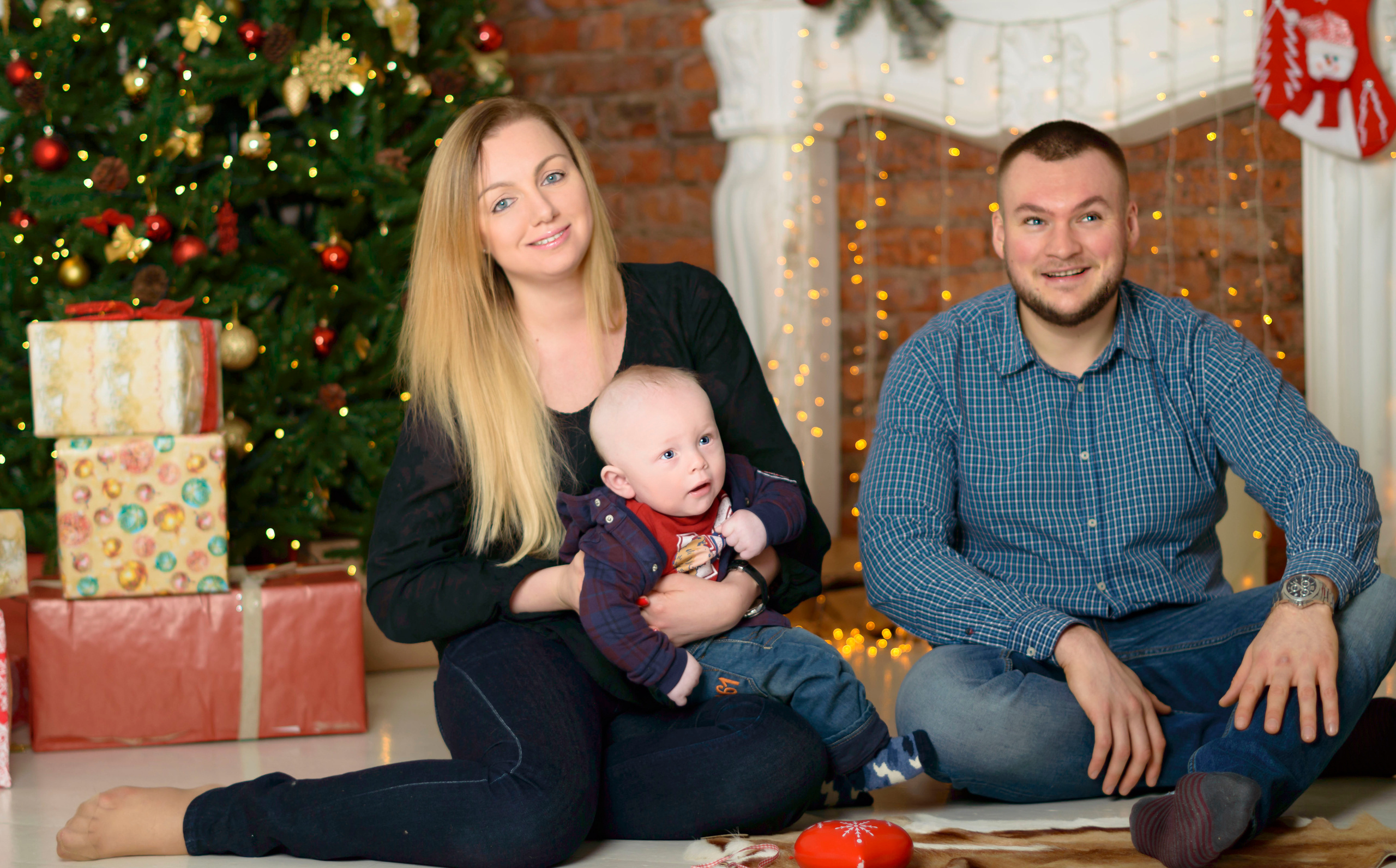 Новый Год О'Студиос Семья. Кристина Кудрявцева Фотограф в Москве