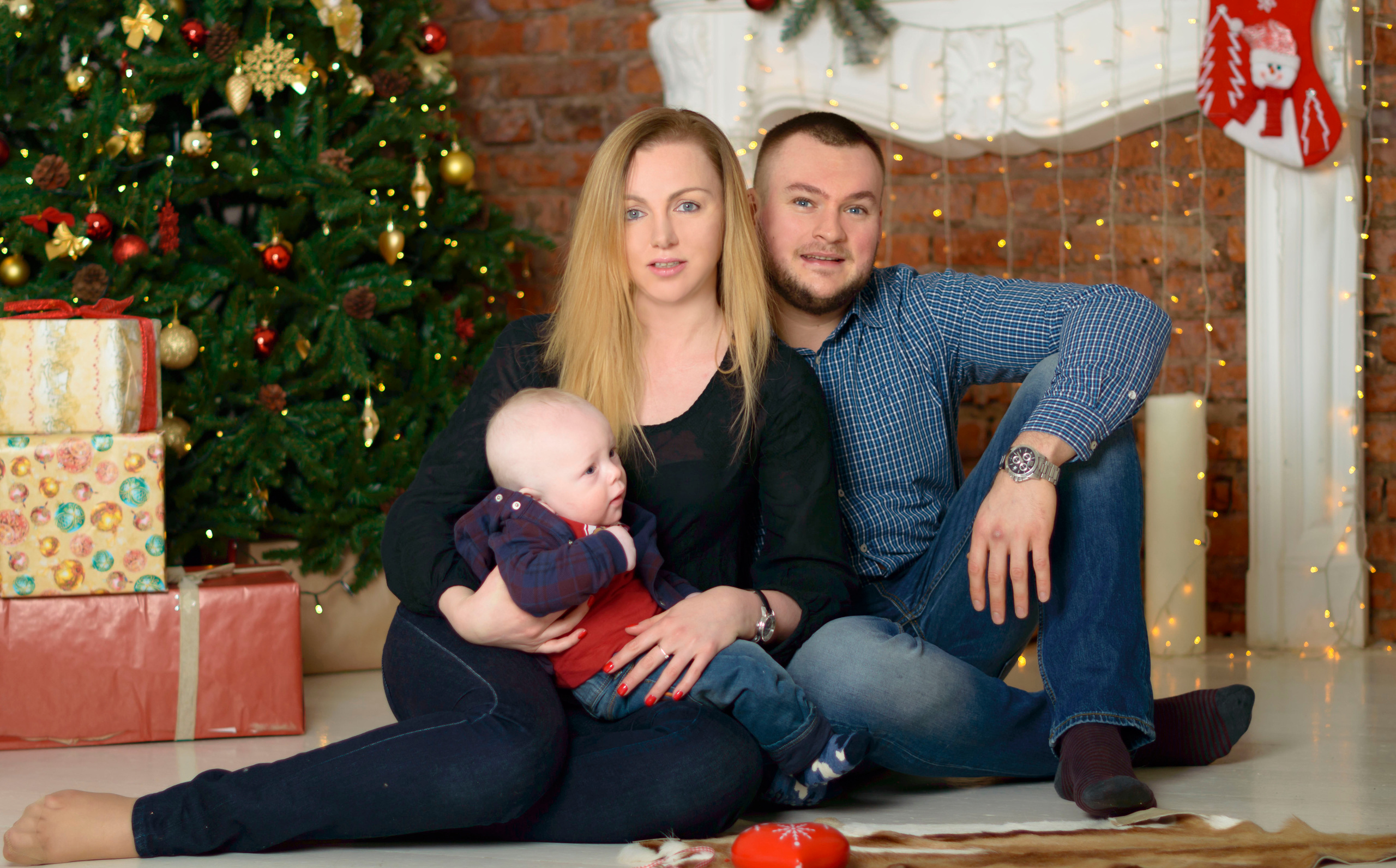 Новый Год О'Студиос Семья. Кристина Кудрявцева Фотограф в Москве