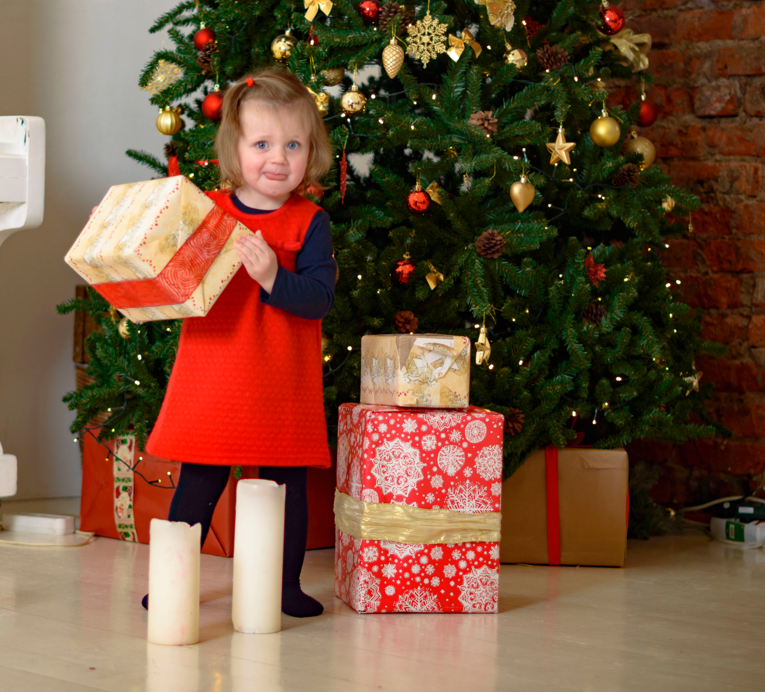 Новый Год Аня+маляш. Кристина Кудрявцева Фотограф в Москве